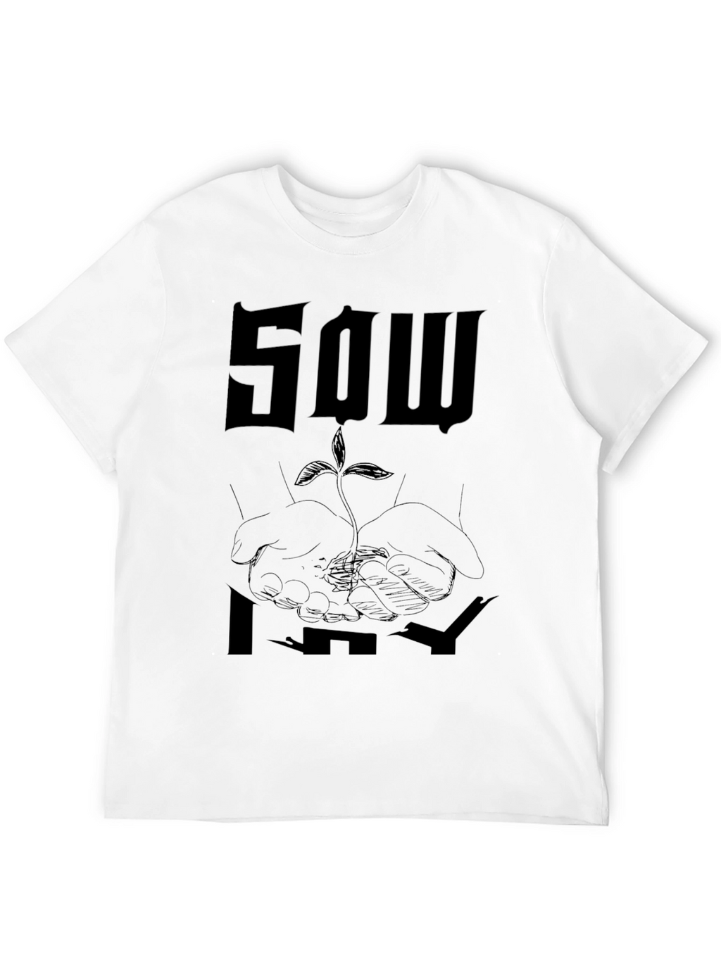 Sow It Graphic Tee - Black Cotton Blend