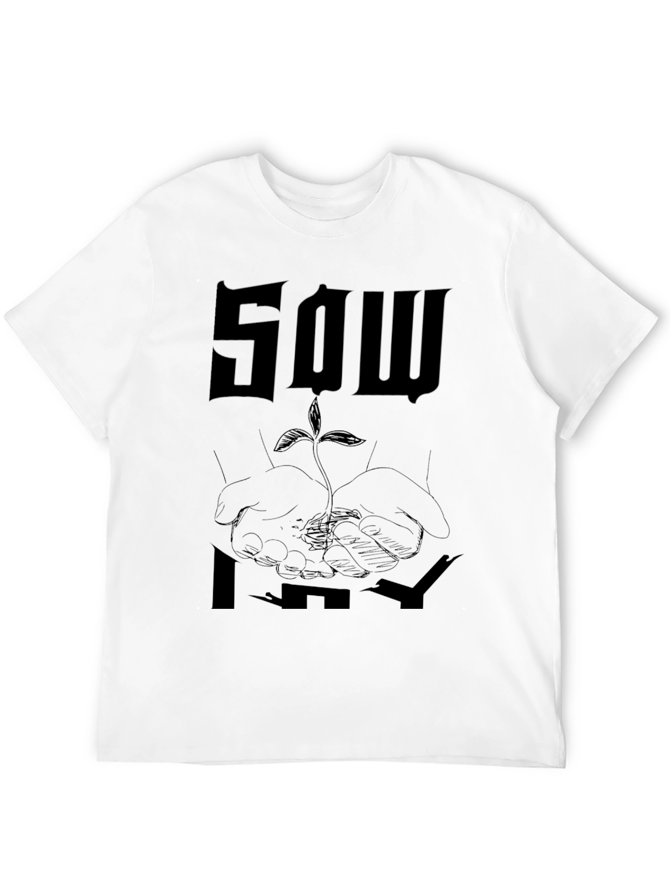 Sow It Graphic Tee - Black Cotton Blend