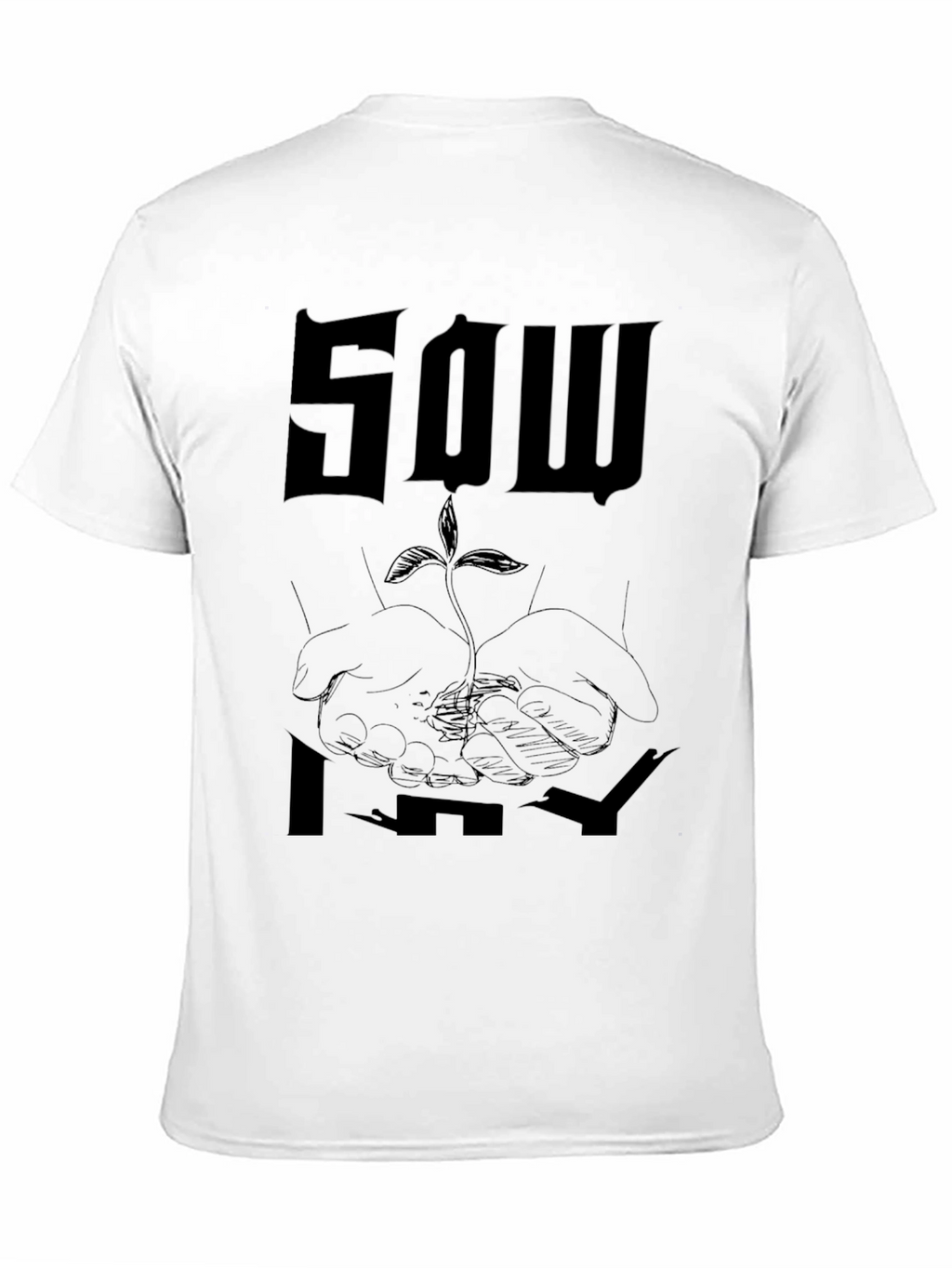 Sow It Graphic Tee - Black Cotton Blend