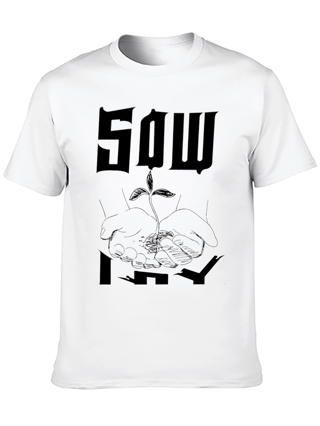 Sow It Graphic Tee - Black Cotton Blend