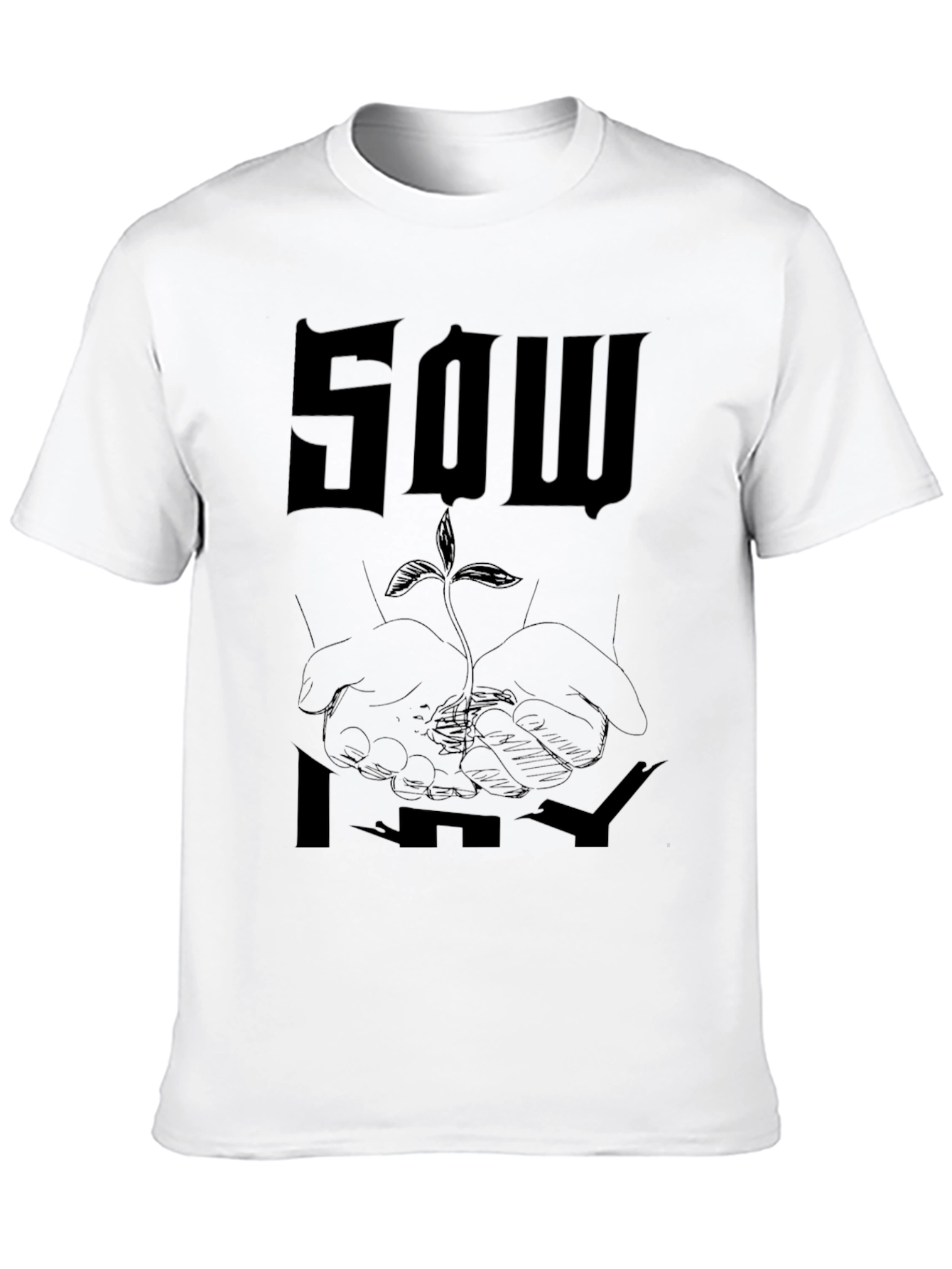 Sow It Graphic Tee - Black Cotton Blend