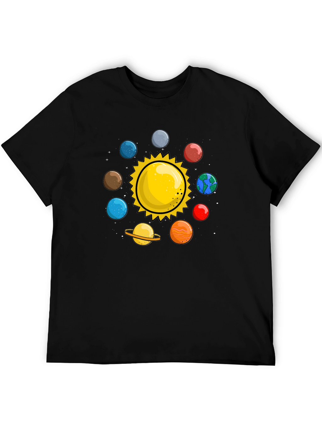 Solar System T-Shirt - Planets Graphic Tee