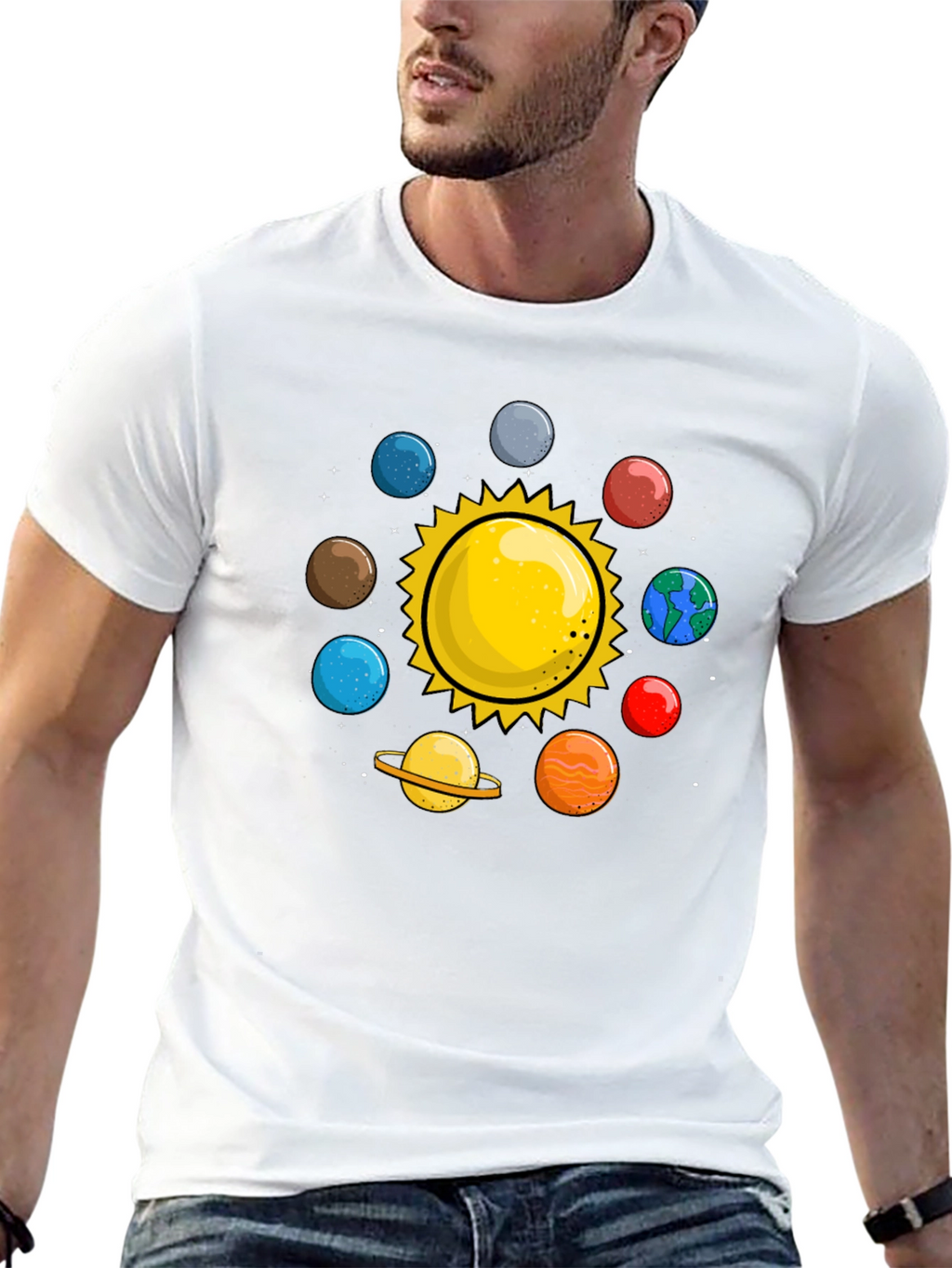 Solar System T-Shirt - Planets Graphic Tee