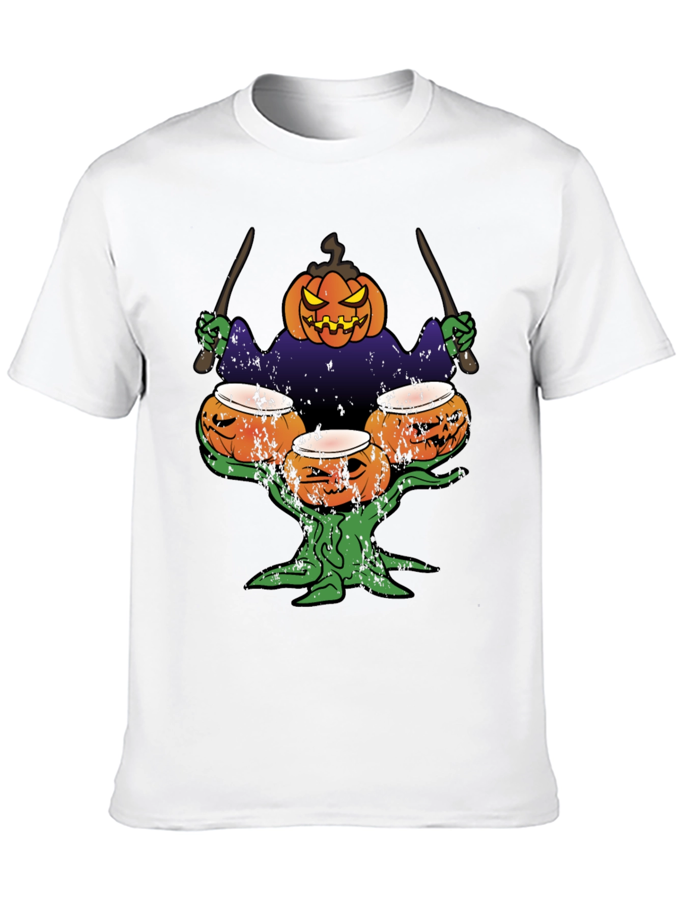 Pumpkin Drummer Halloween T-Shirt