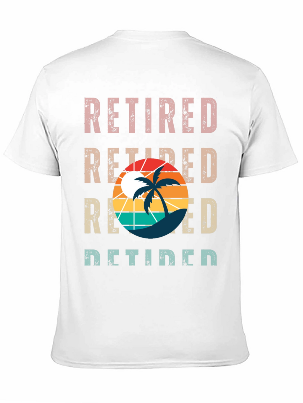 Retired Palm Tree Graphic T-Shirt