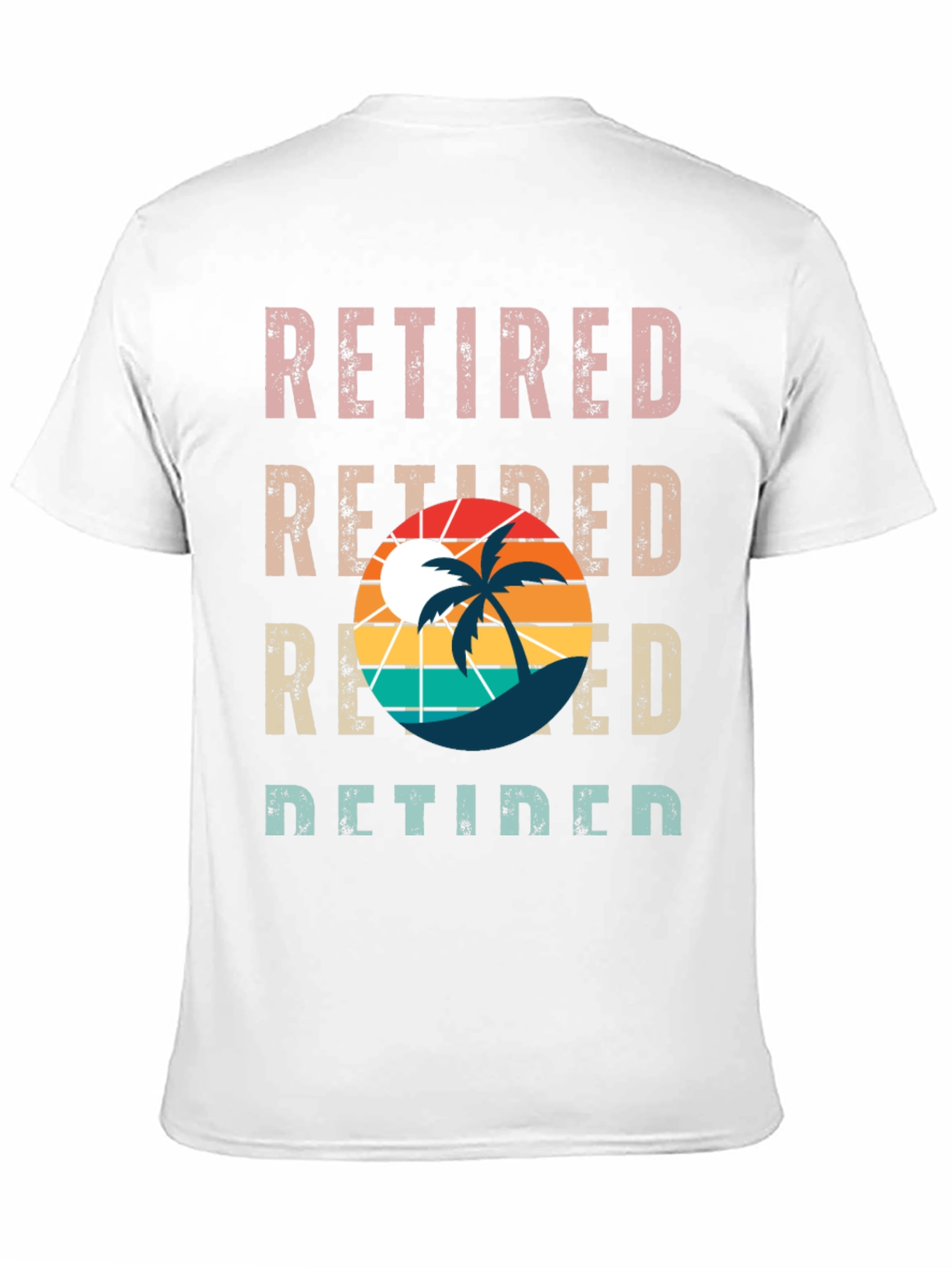 Retired Palm Tree Graphic T-Shirt