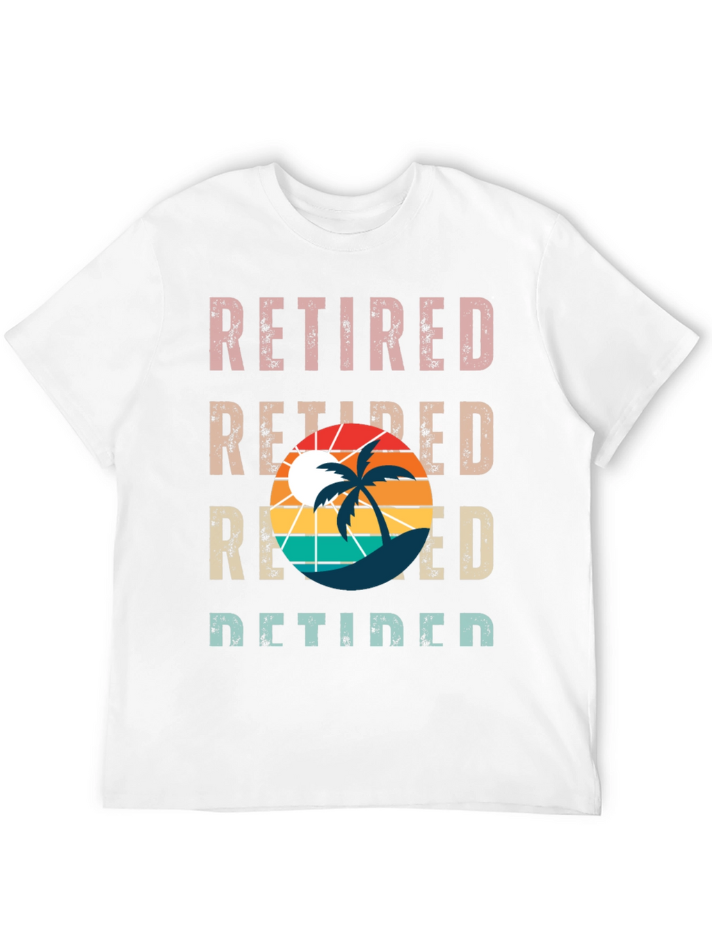 Retired Palm Tree Graphic T-Shirt