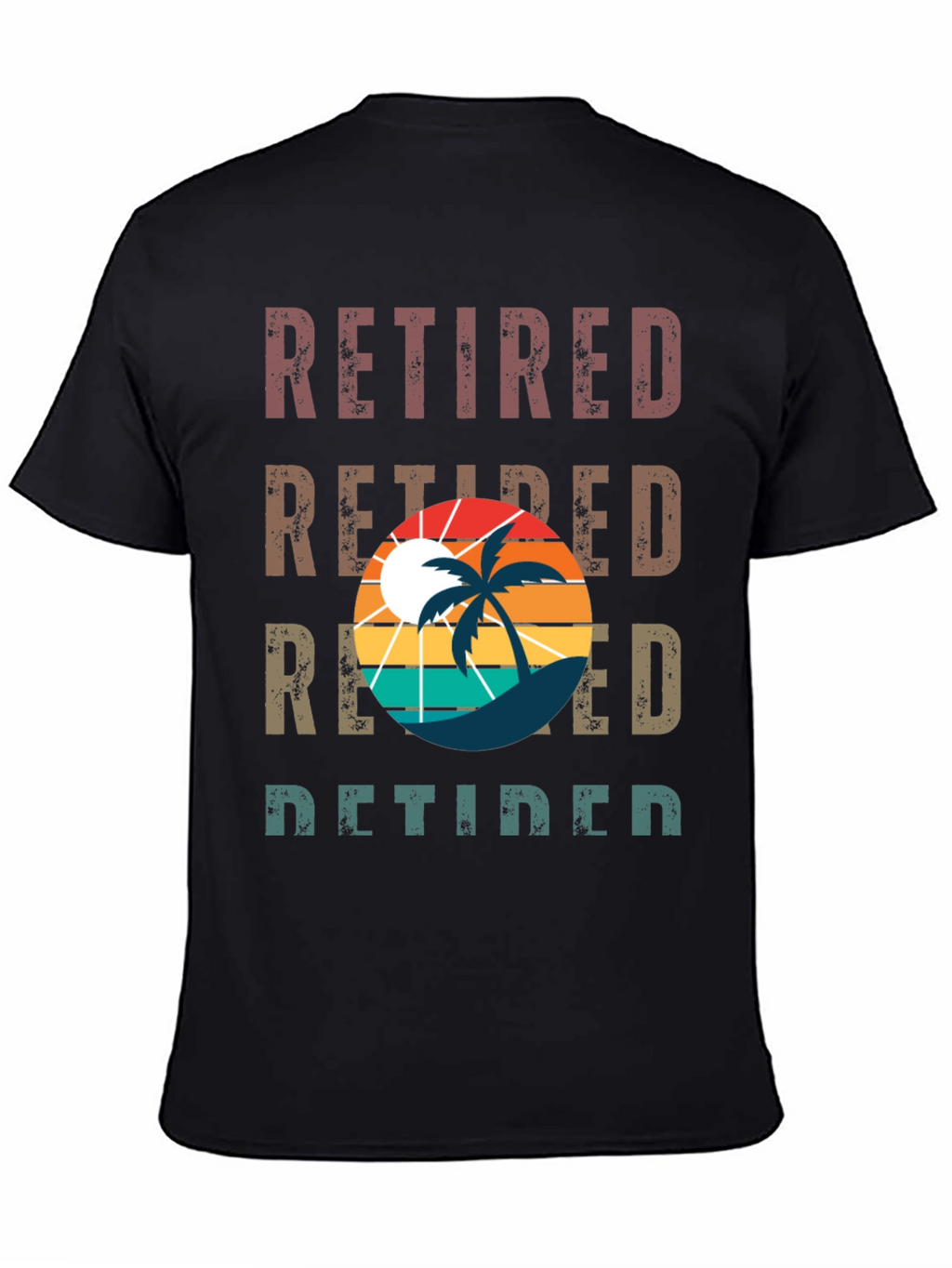 Retired Palm Tree Graphic T-Shirt