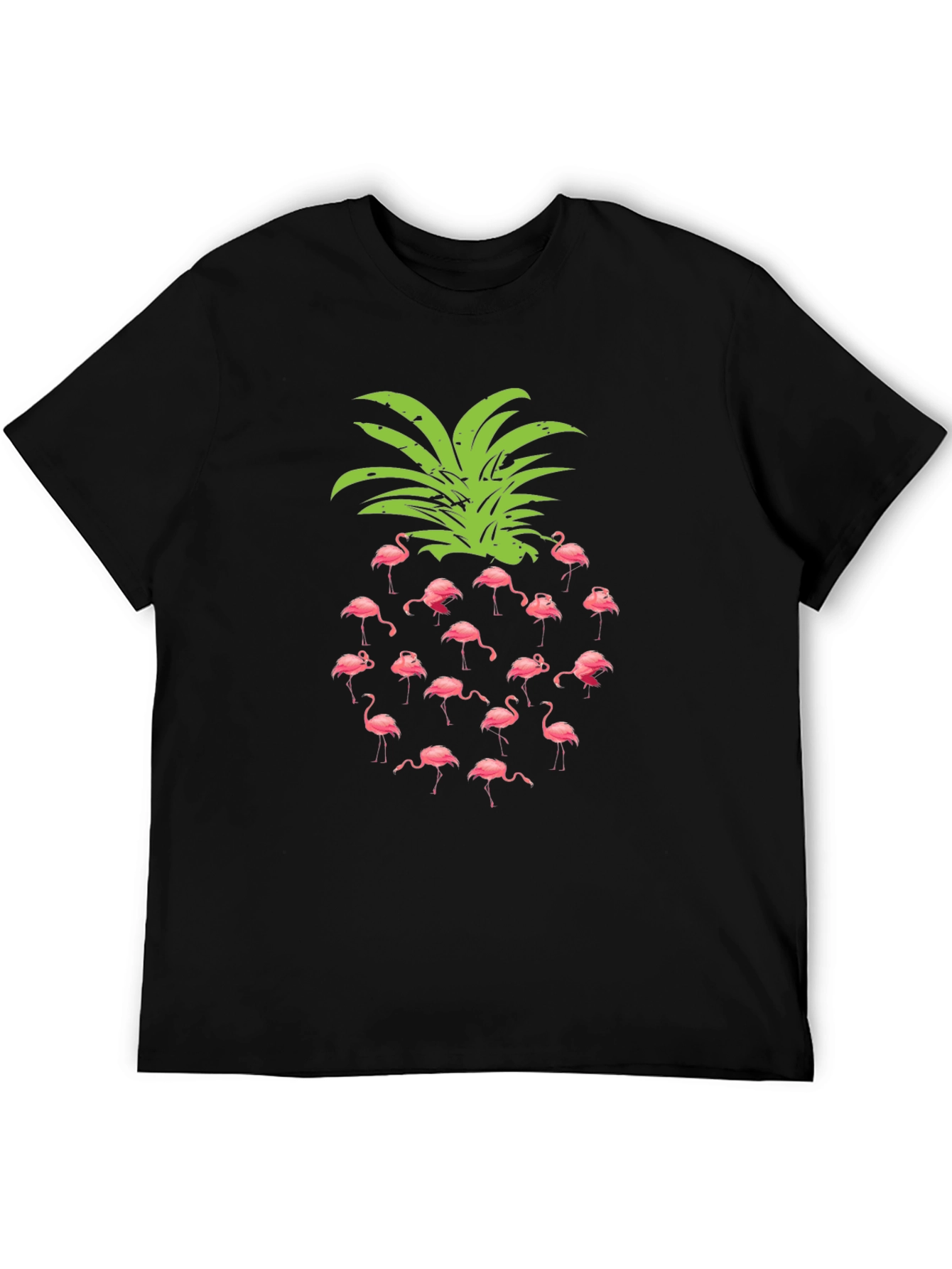 Flamingo Pineapple Graphic T-Shirt