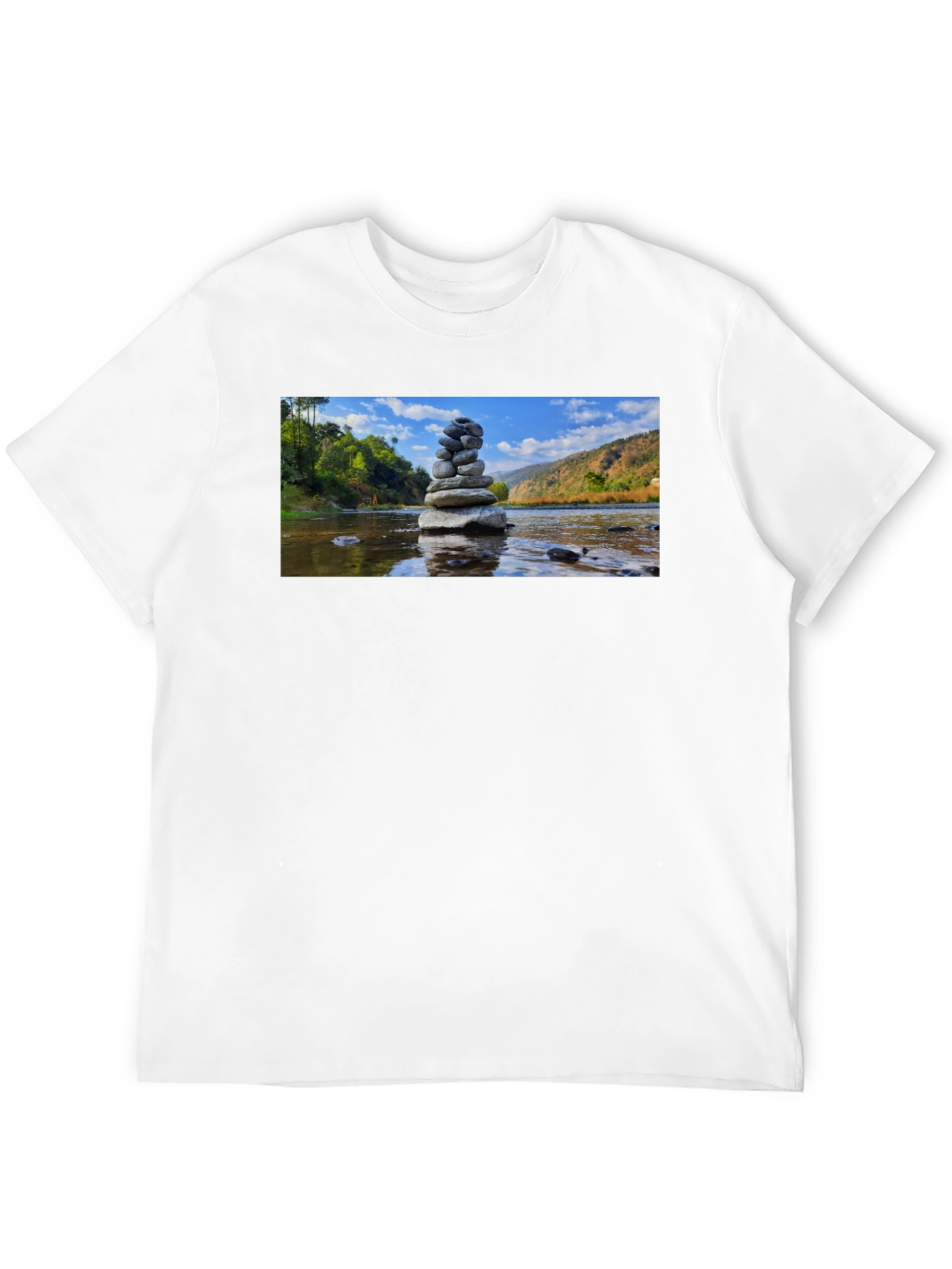 Stacked Stone T-Shirt - Zen River Design