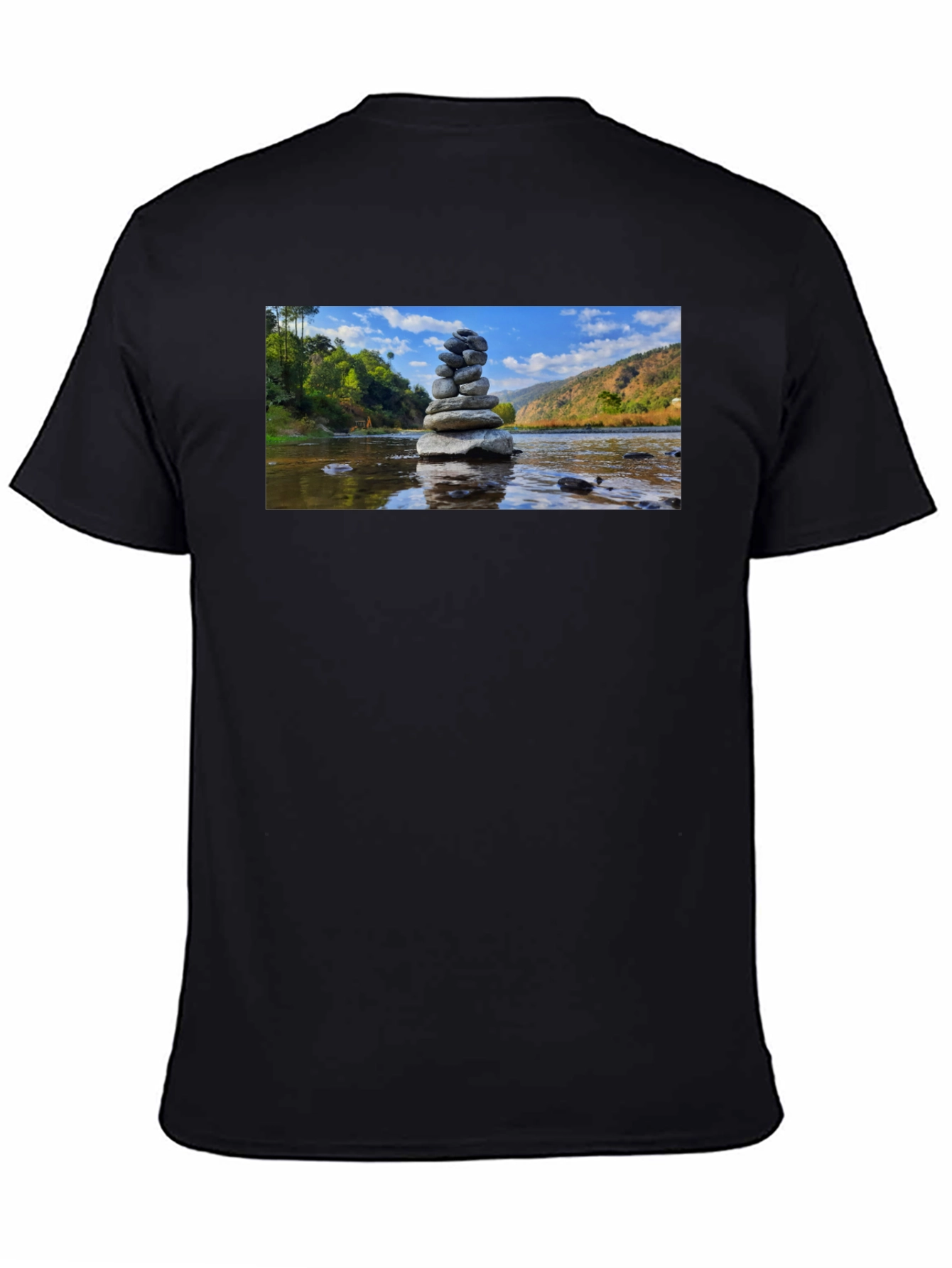 Stacked Stone T-Shirt - Zen River Design