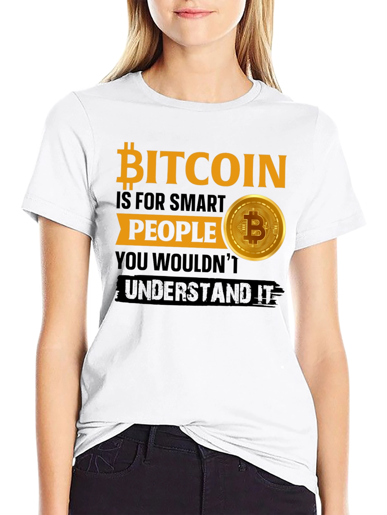 Bitcoin Smart People Graphic T-Shirt