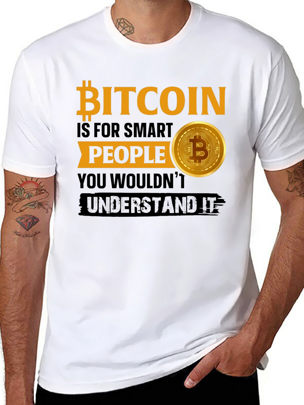 Bitcoin Smart People Graphic T-Shirt