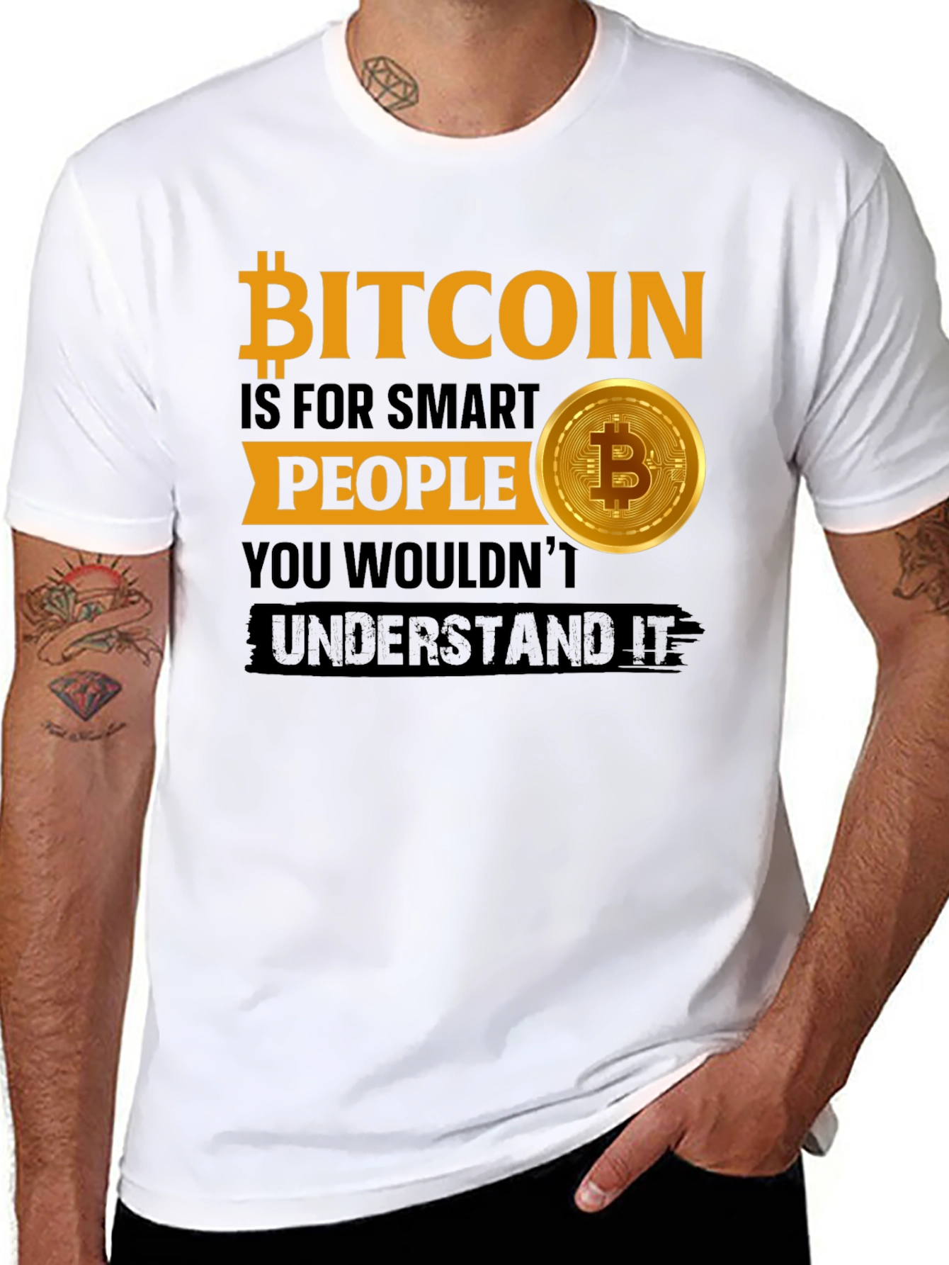 Bitcoin Smart People Graphic T-Shirt
