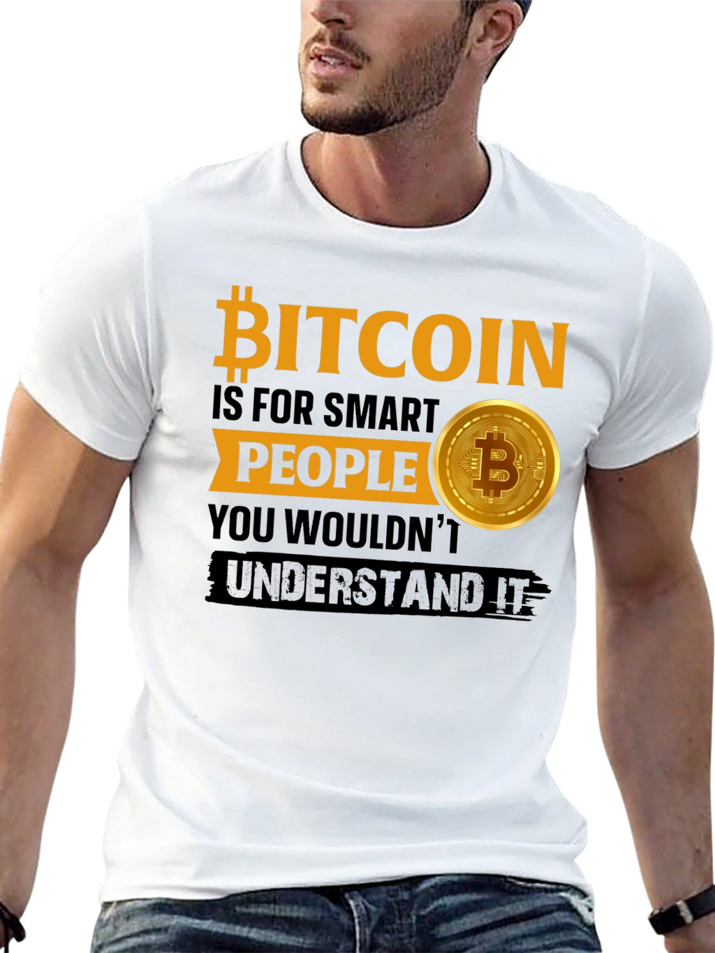 Bitcoin Smart People Graphic T-Shirt