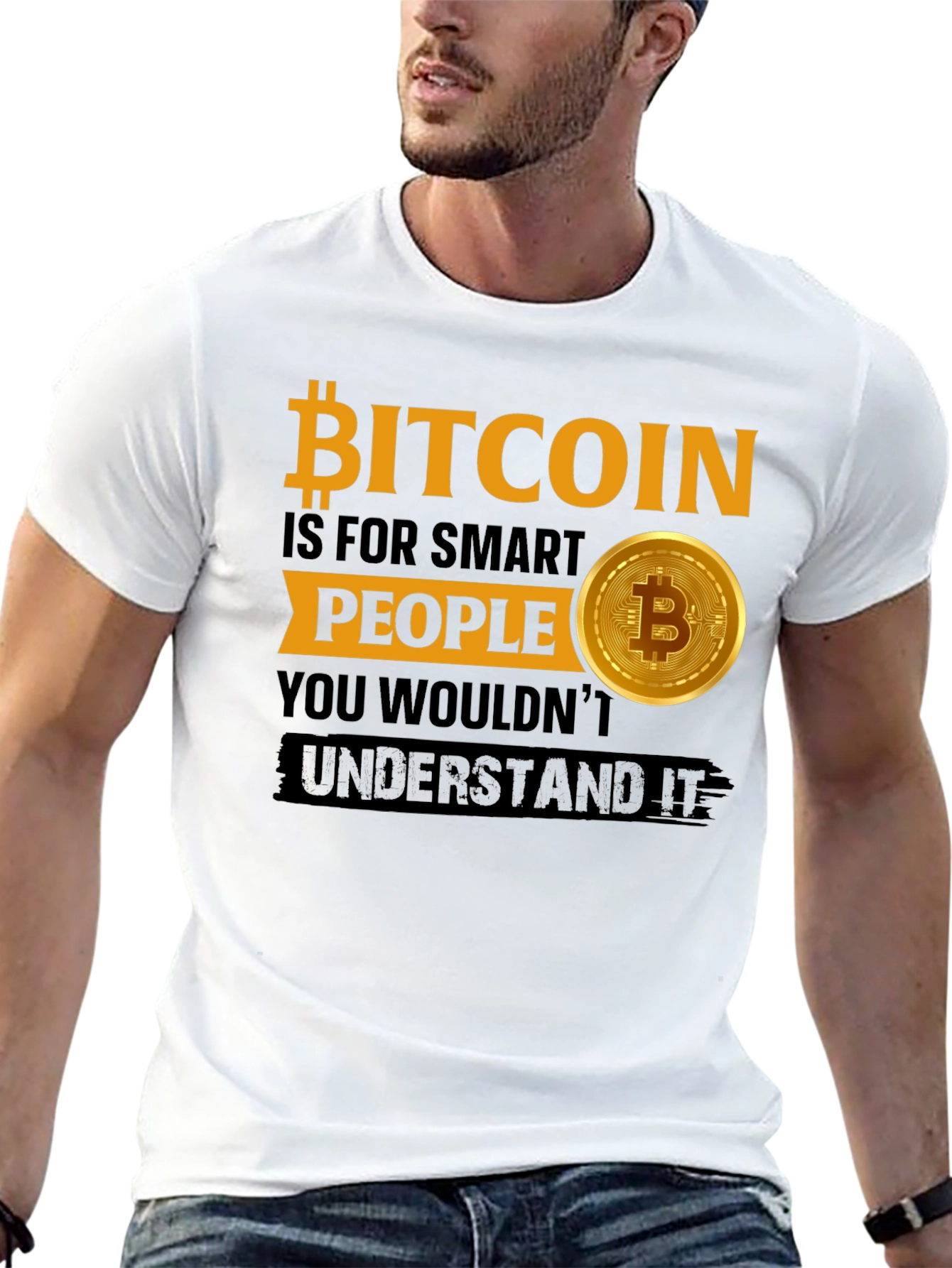 Bitcoin Smart People Graphic T-Shirt