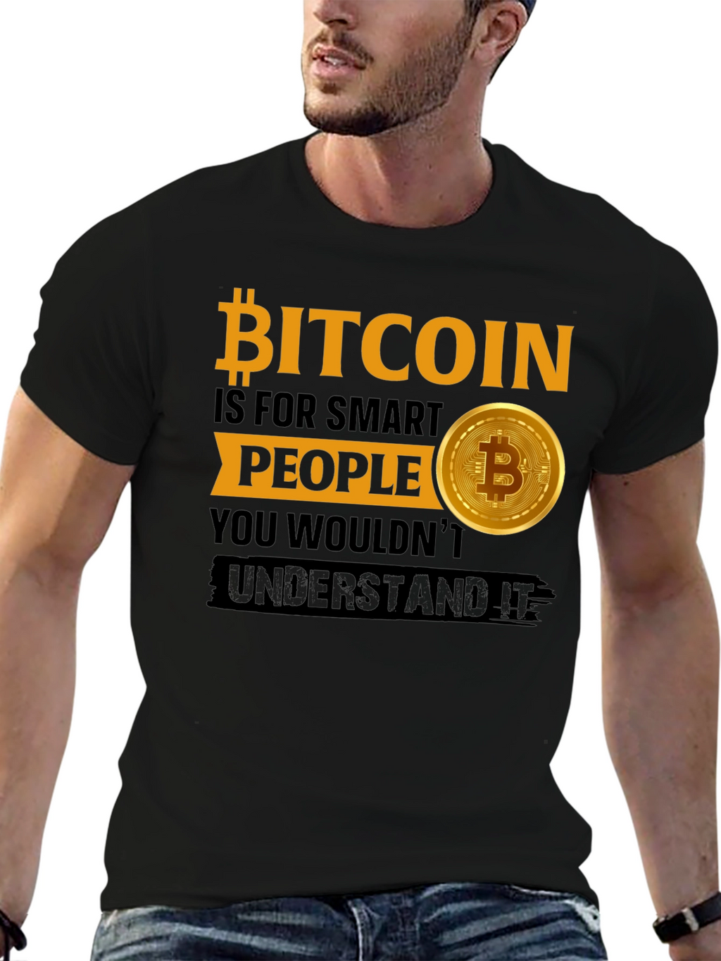 Bitcoin Smart People Graphic T-Shirt