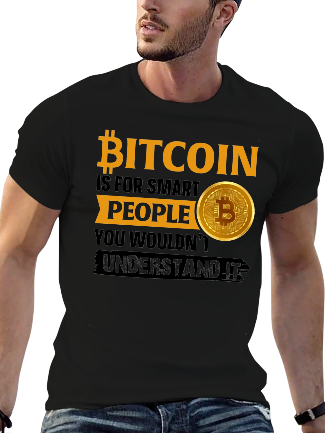 Bitcoin Smart People Graphic T-Shirt