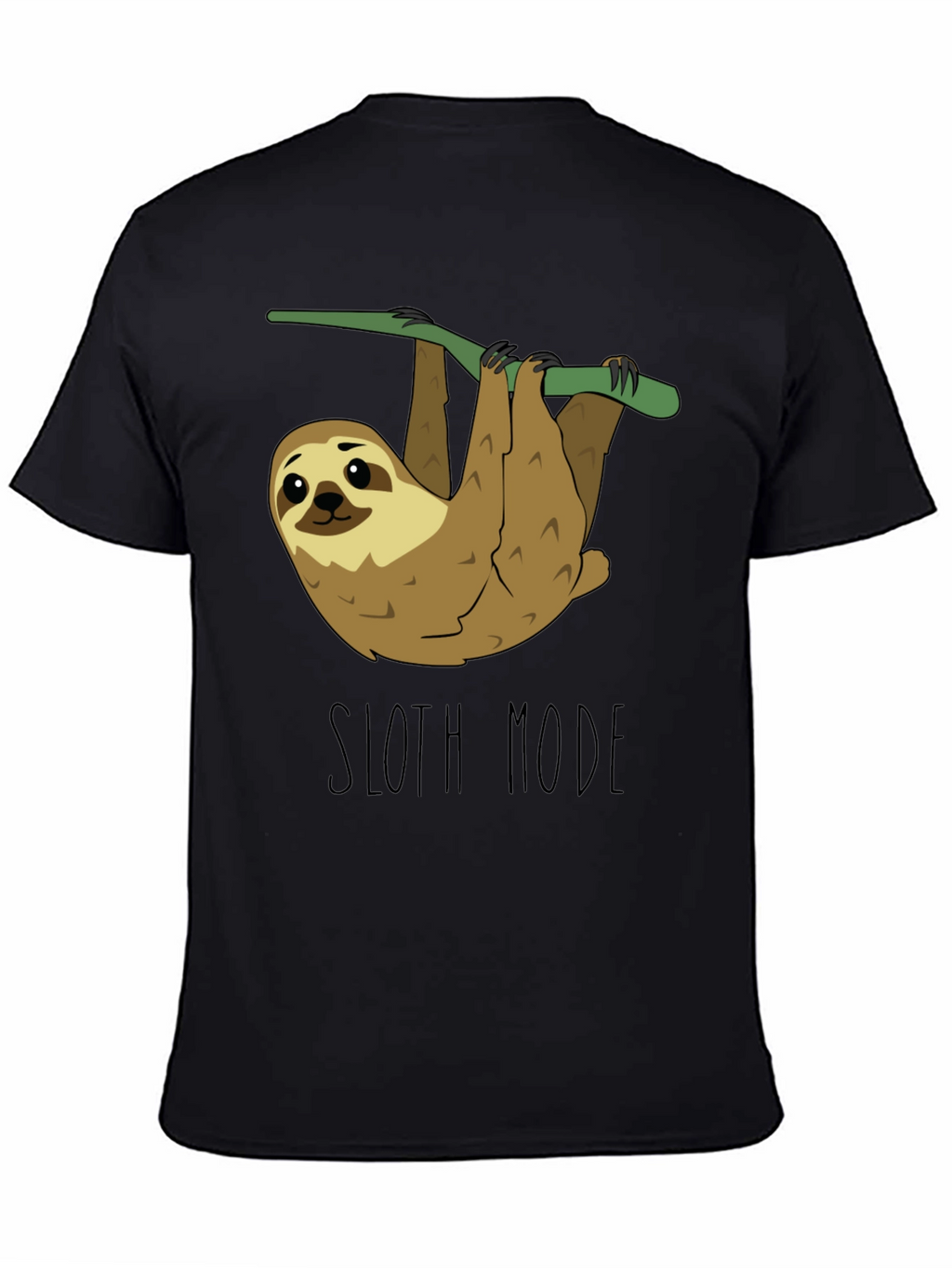 Sloth Mode Black T-Shirt