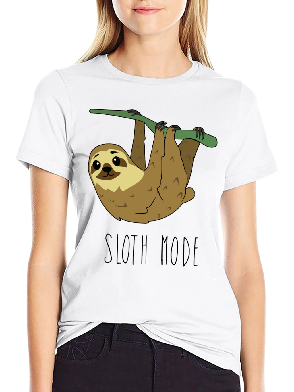 Sloth Mode Black T-Shirt