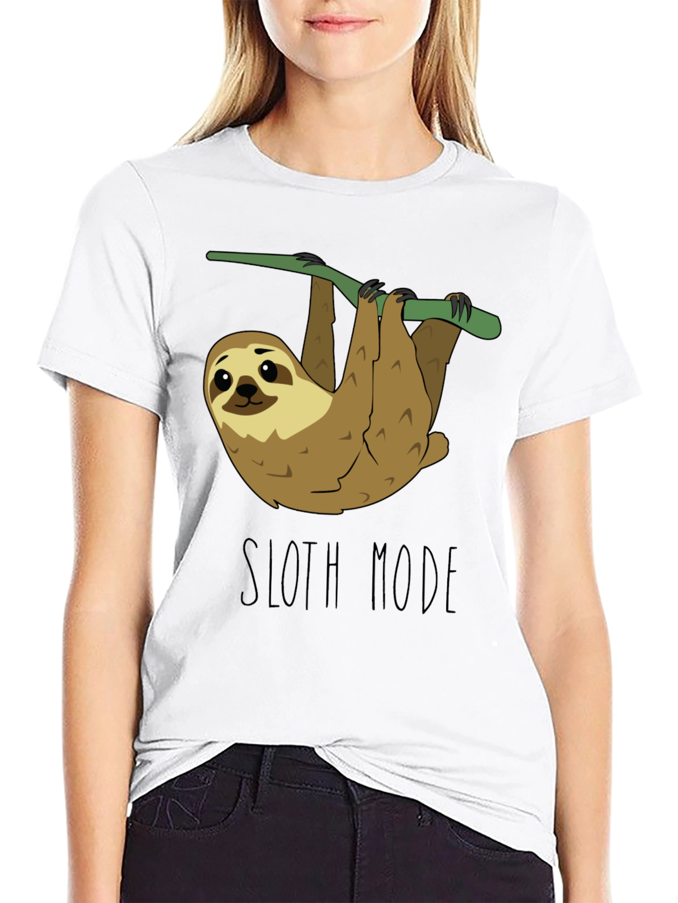 Sloth Mode Black T-Shirt