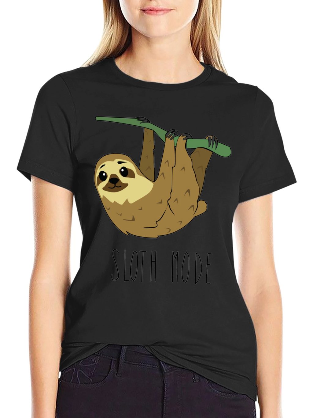 Sloth Mode Black T-Shirt