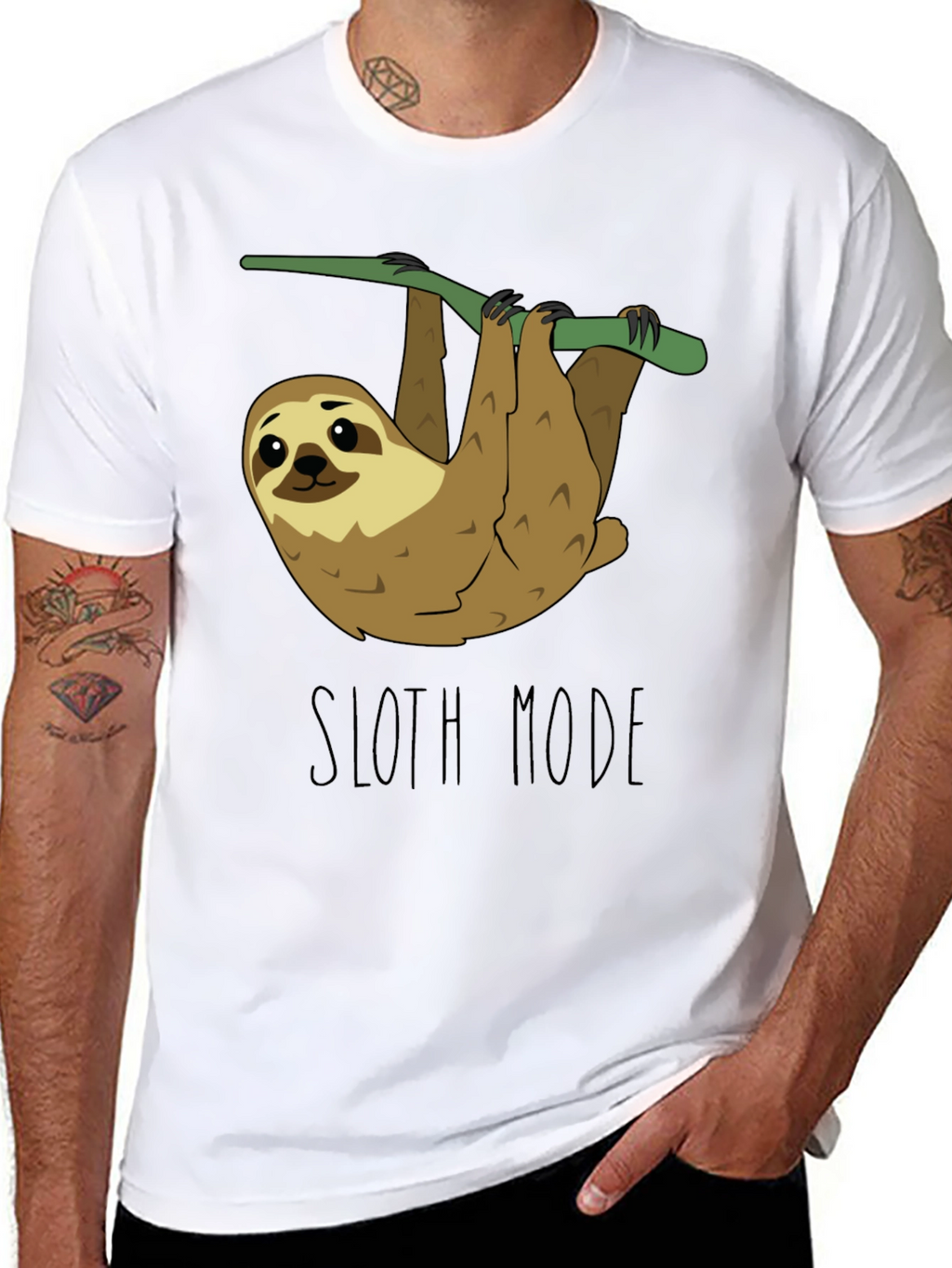 Sloth Mode Black T-Shirt