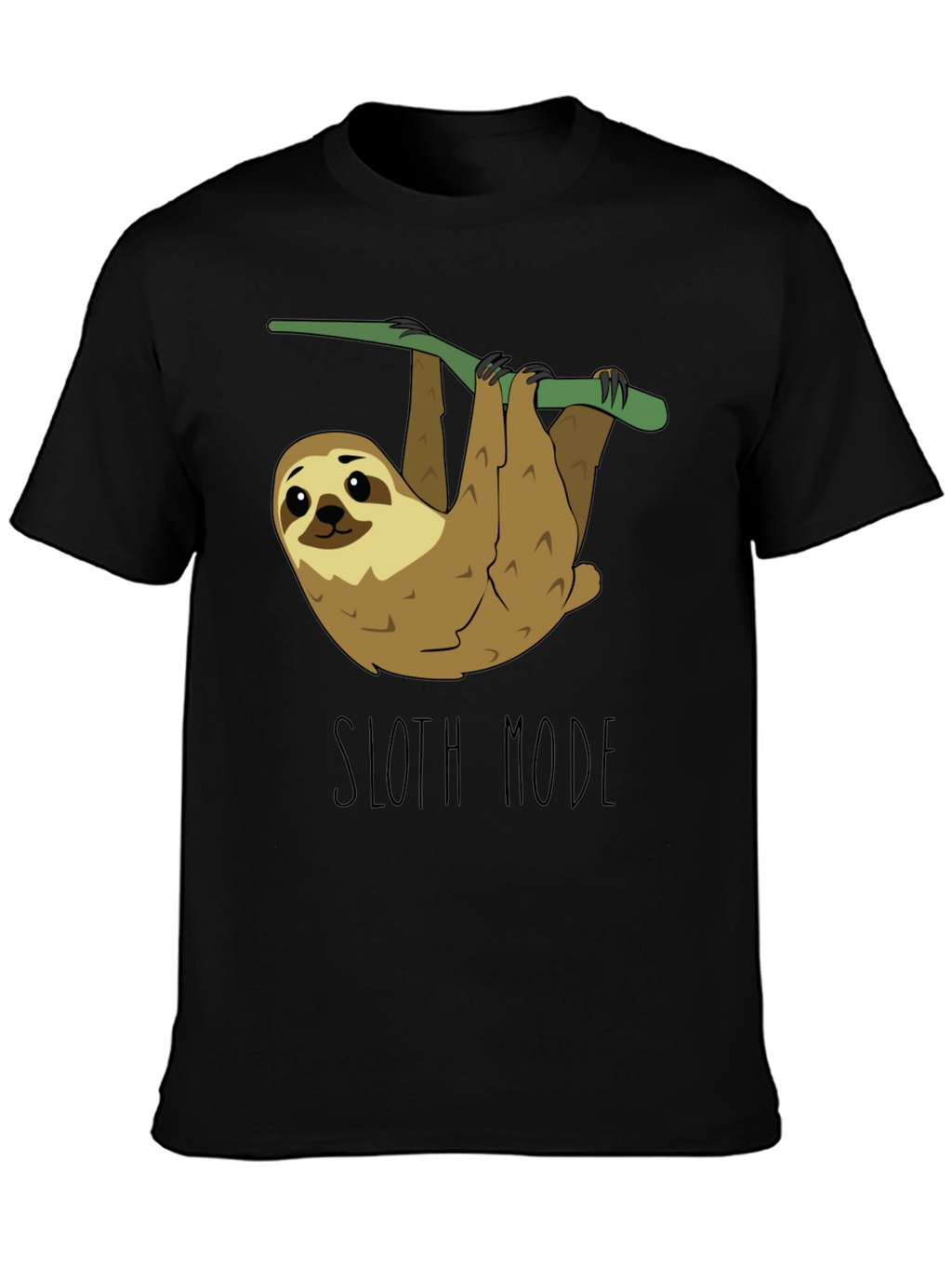 Sloth Mode Black T-Shirt