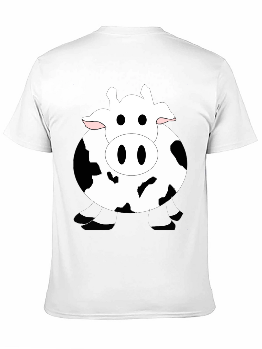 Funny Cow Graphic Black T-Shirt