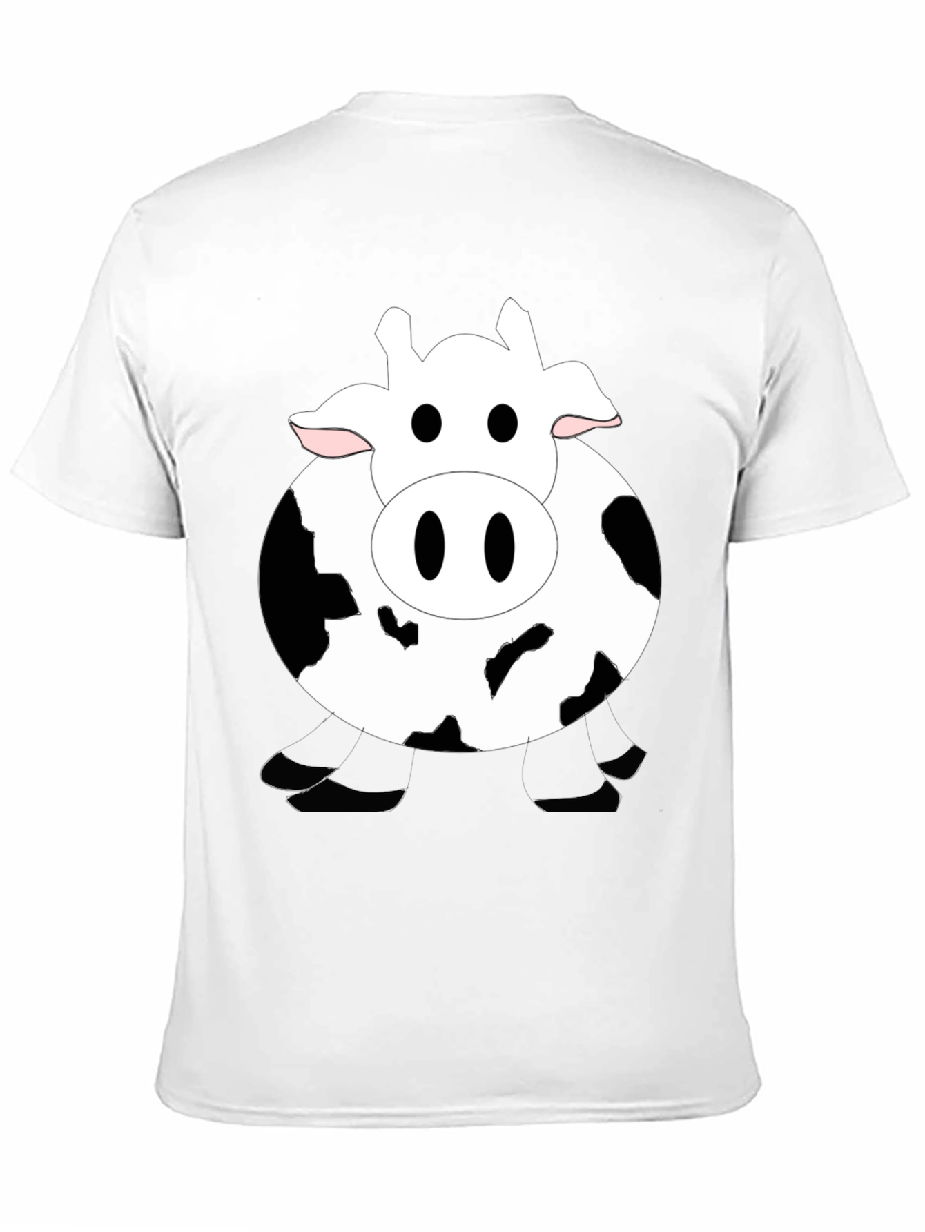 Funny Cow Graphic Black T-Shirt