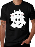 Funny Cow Graphic Black T-Shirt