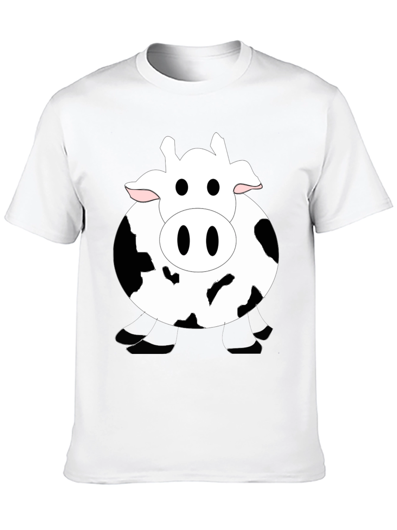 Funny Cow Graphic Black T-Shirt