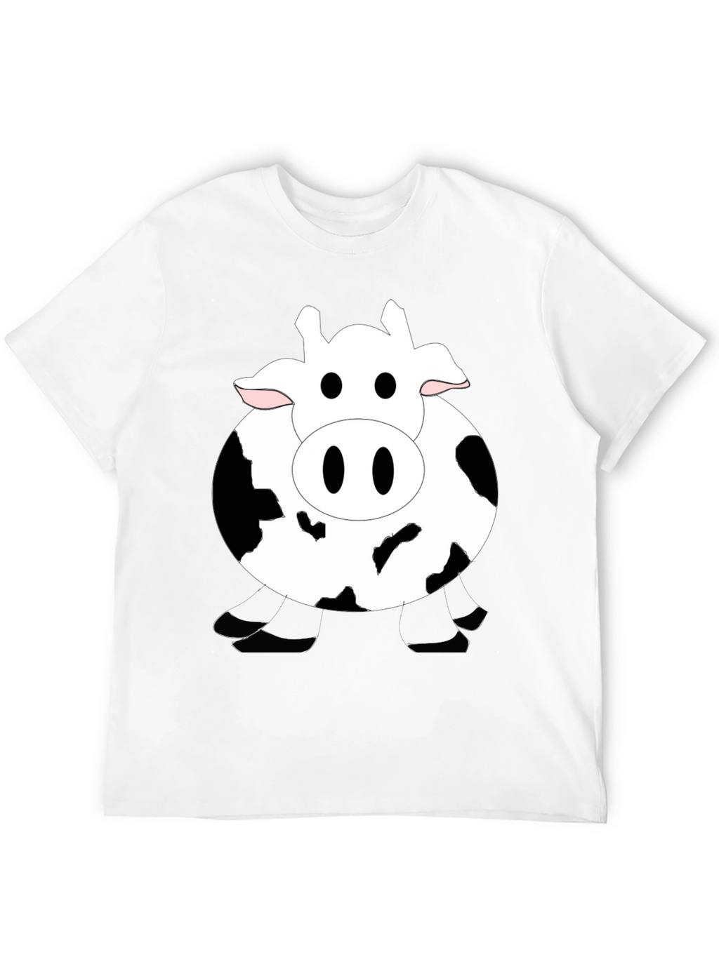 Funny Cow Graphic Black T-Shirt
