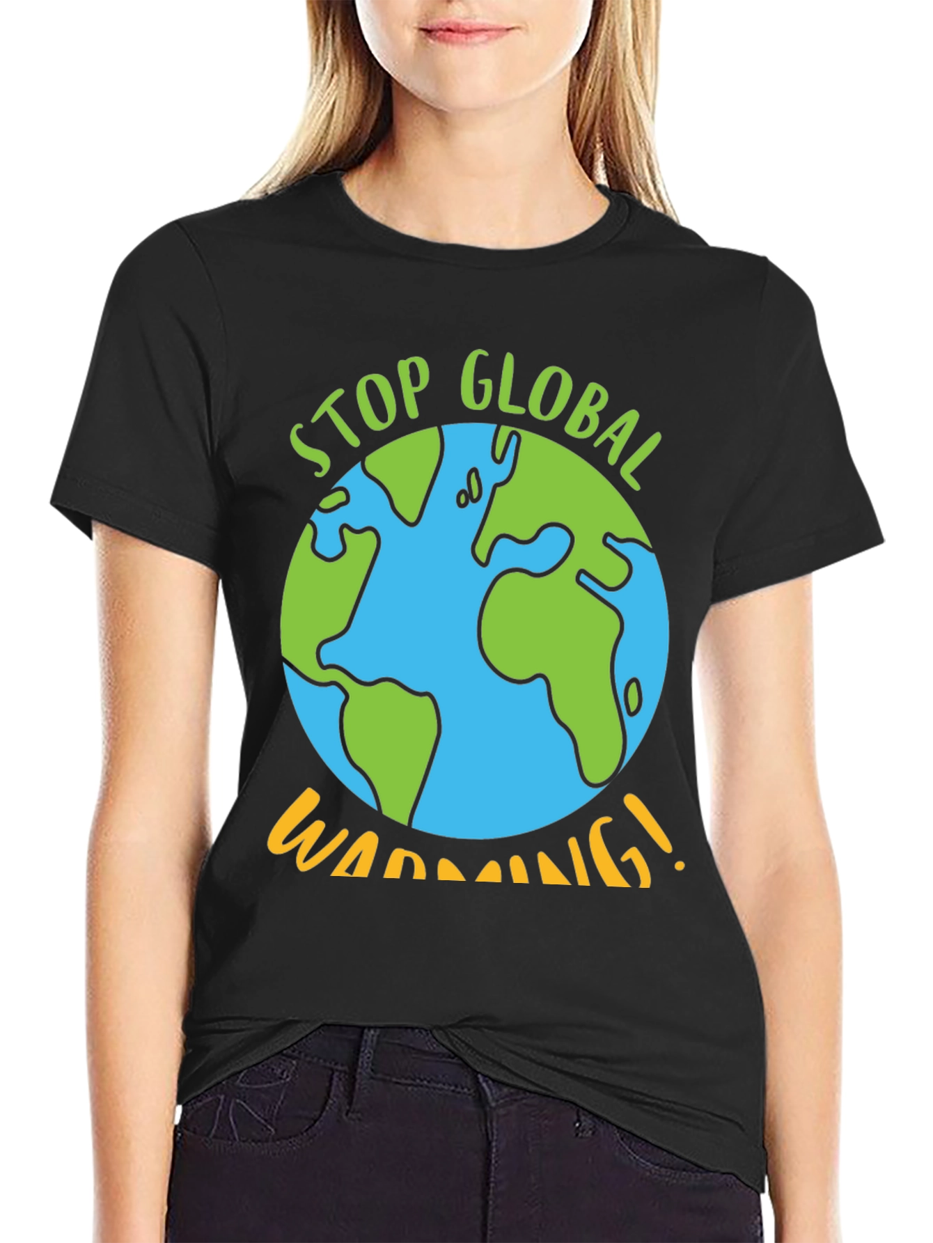 Stop Global Warming Graphic Tee - Earth Awareness T-Shirt