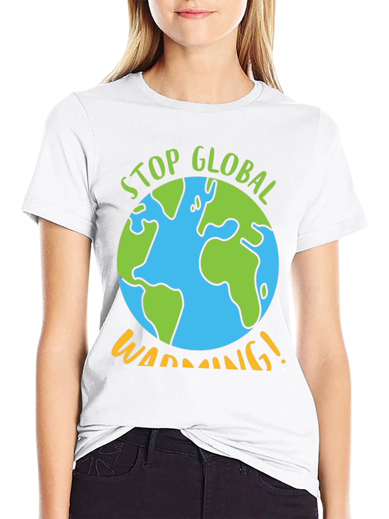 Stop Global Warming Graphic Tee - Earth Awareness T-Shirt