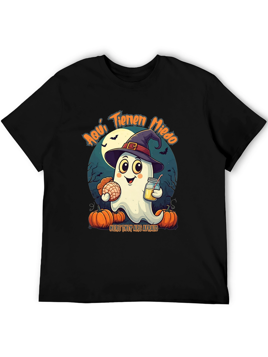 Halloween Ghost T-Shirt - Aquí Tienen Miedo