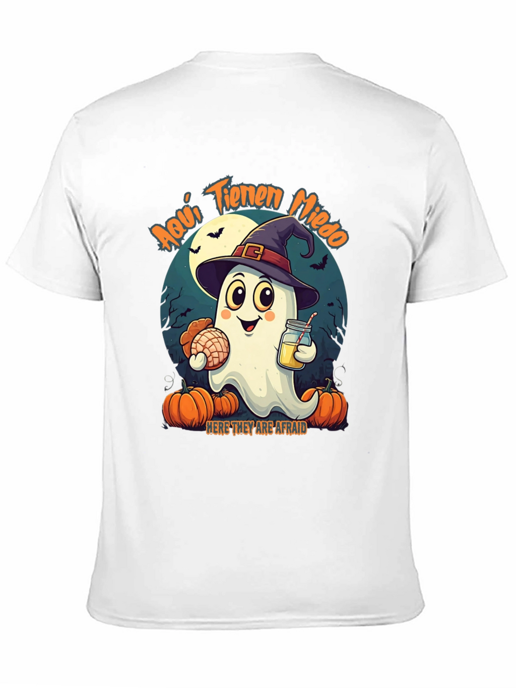 Halloween Ghost T-Shirt - Aquí Tienen Miedo