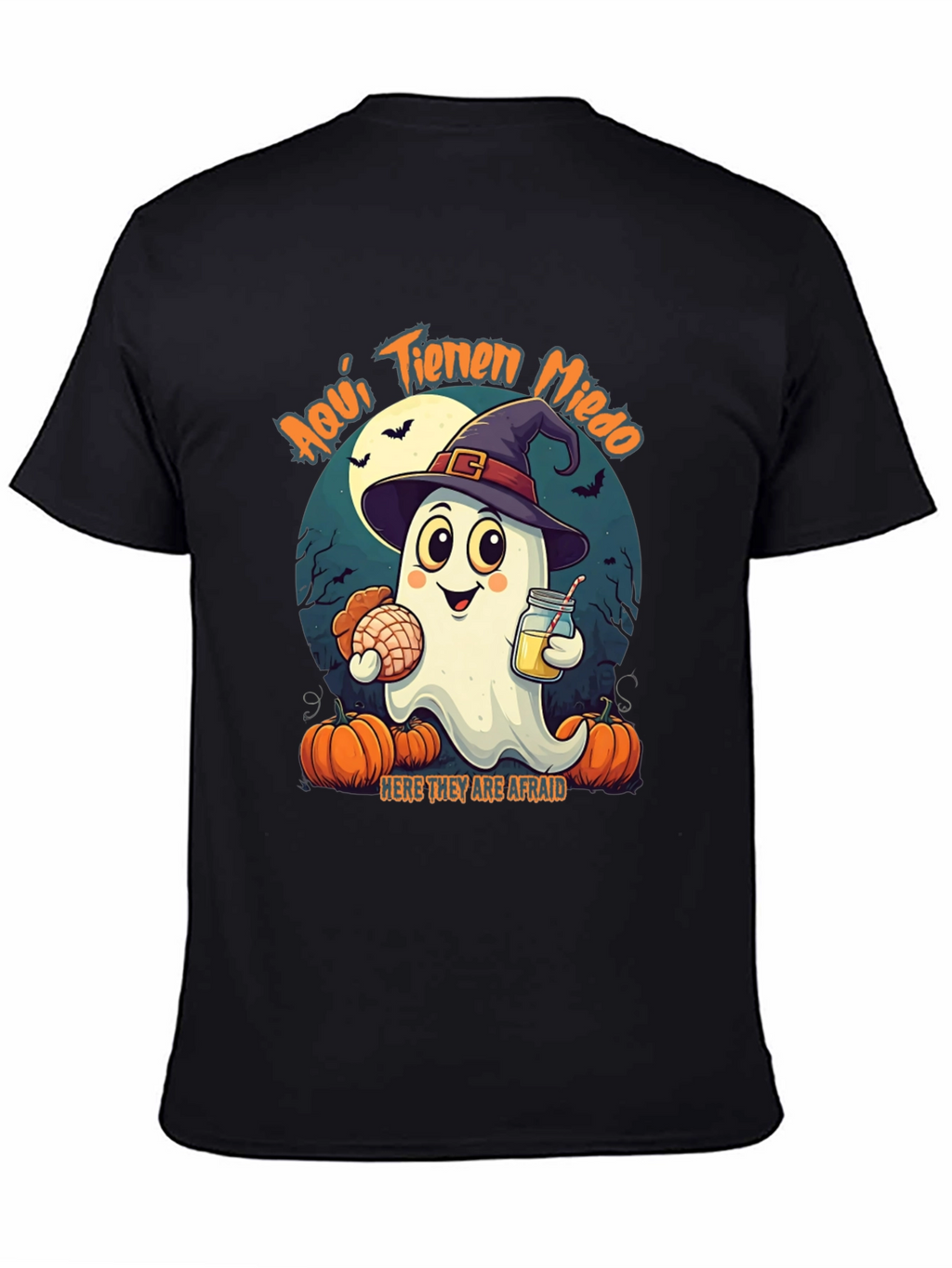 Halloween Ghost T-Shirt - Aquí Tienen Miedo