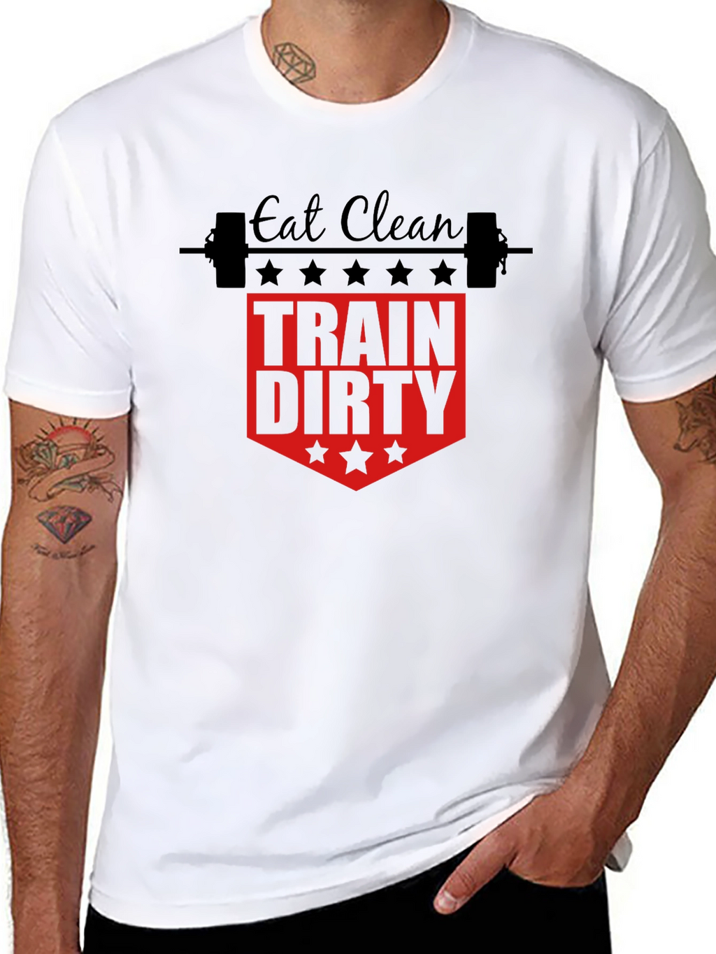 Eat Clean Train Dirty Gym T-Shirt
