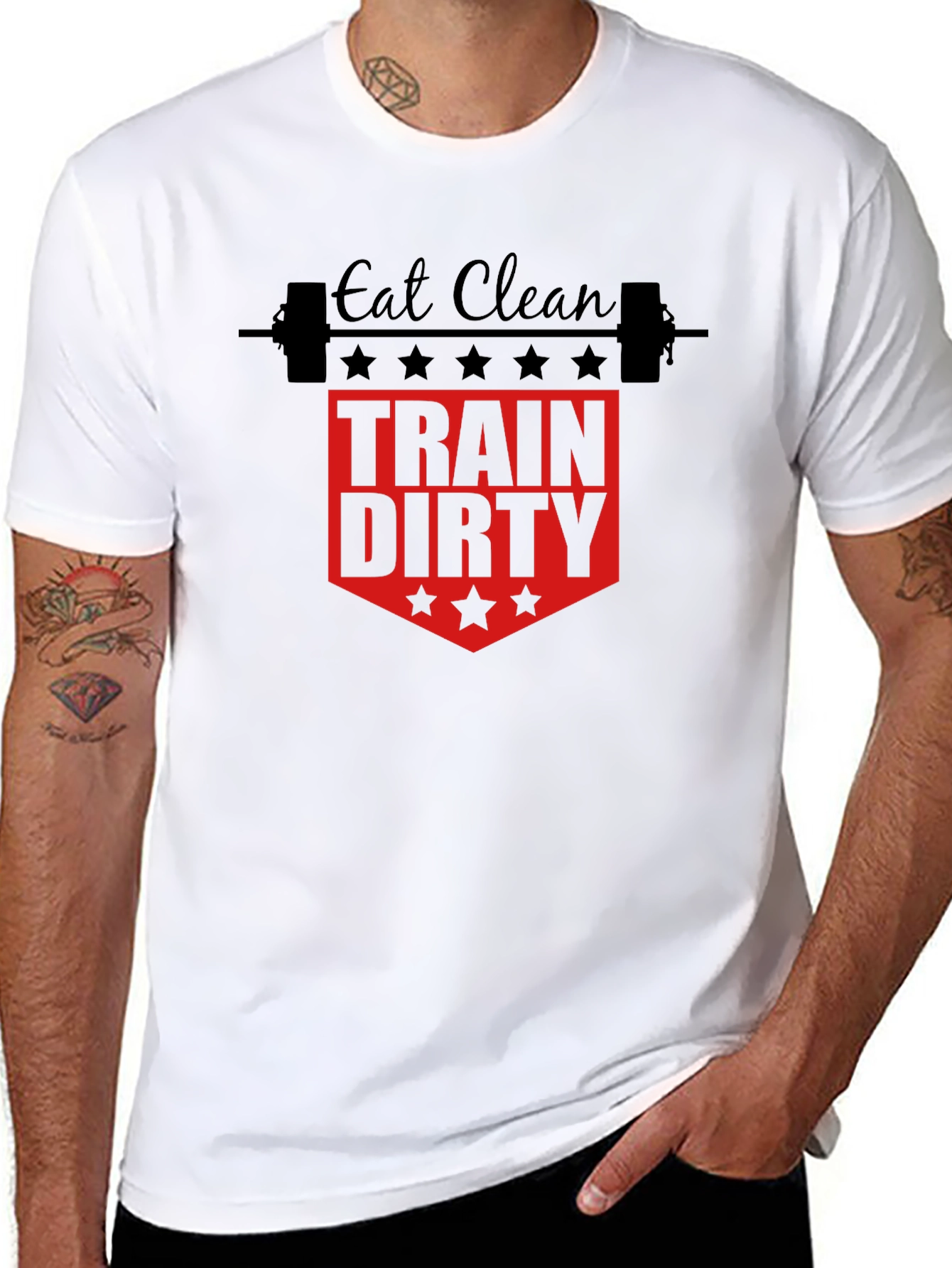 Eat Clean Train Dirty Gym T-Shirt