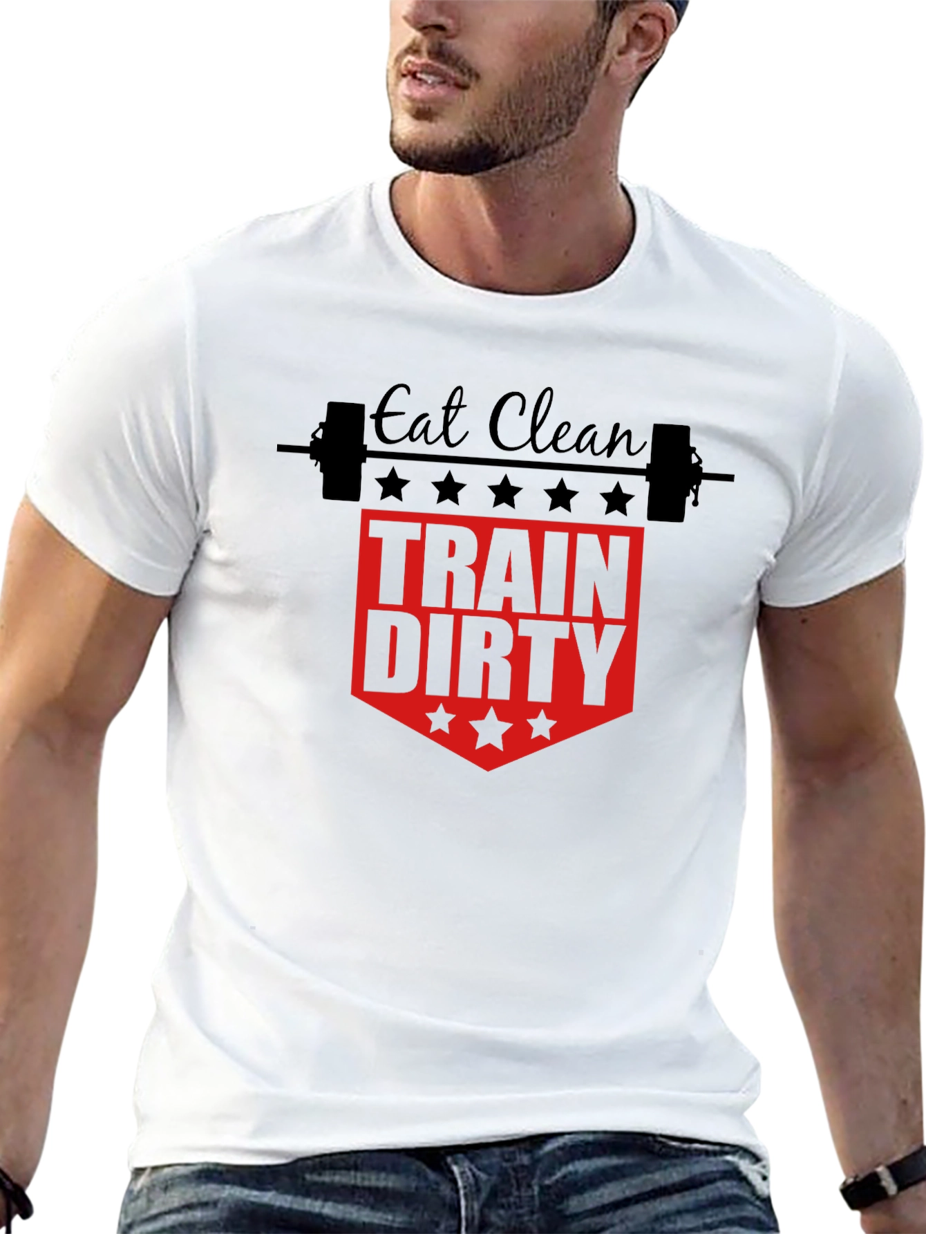 Eat Clean Train Dirty Gym T-Shirt
