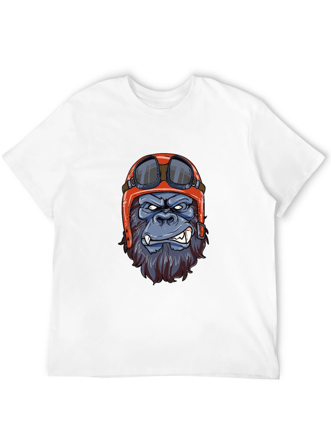 Gorilla Biker T-Shirt - Cool Animal Graphic Tee
