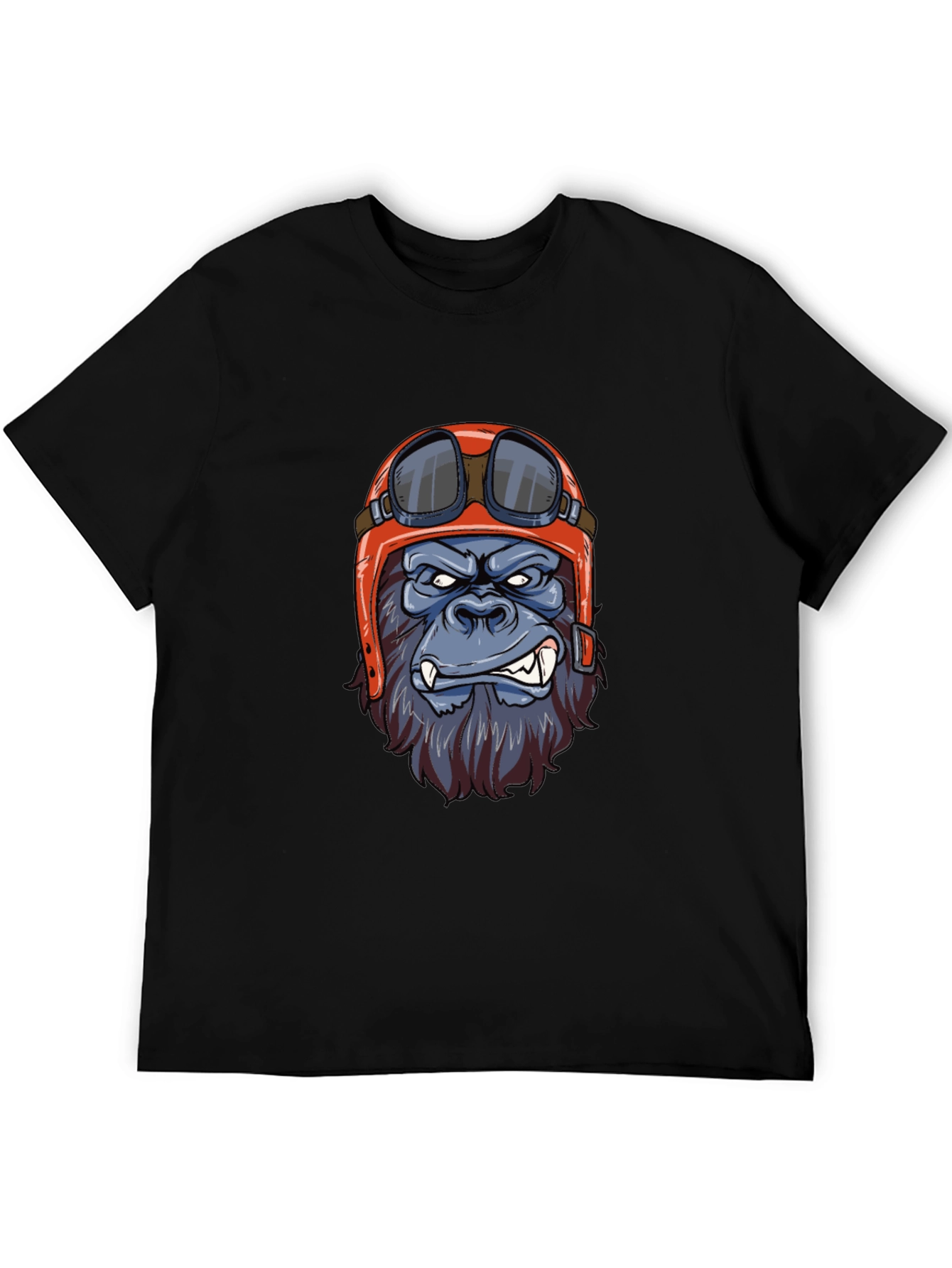 Gorilla Biker T-Shirt - Cool Animal Graphic Tee