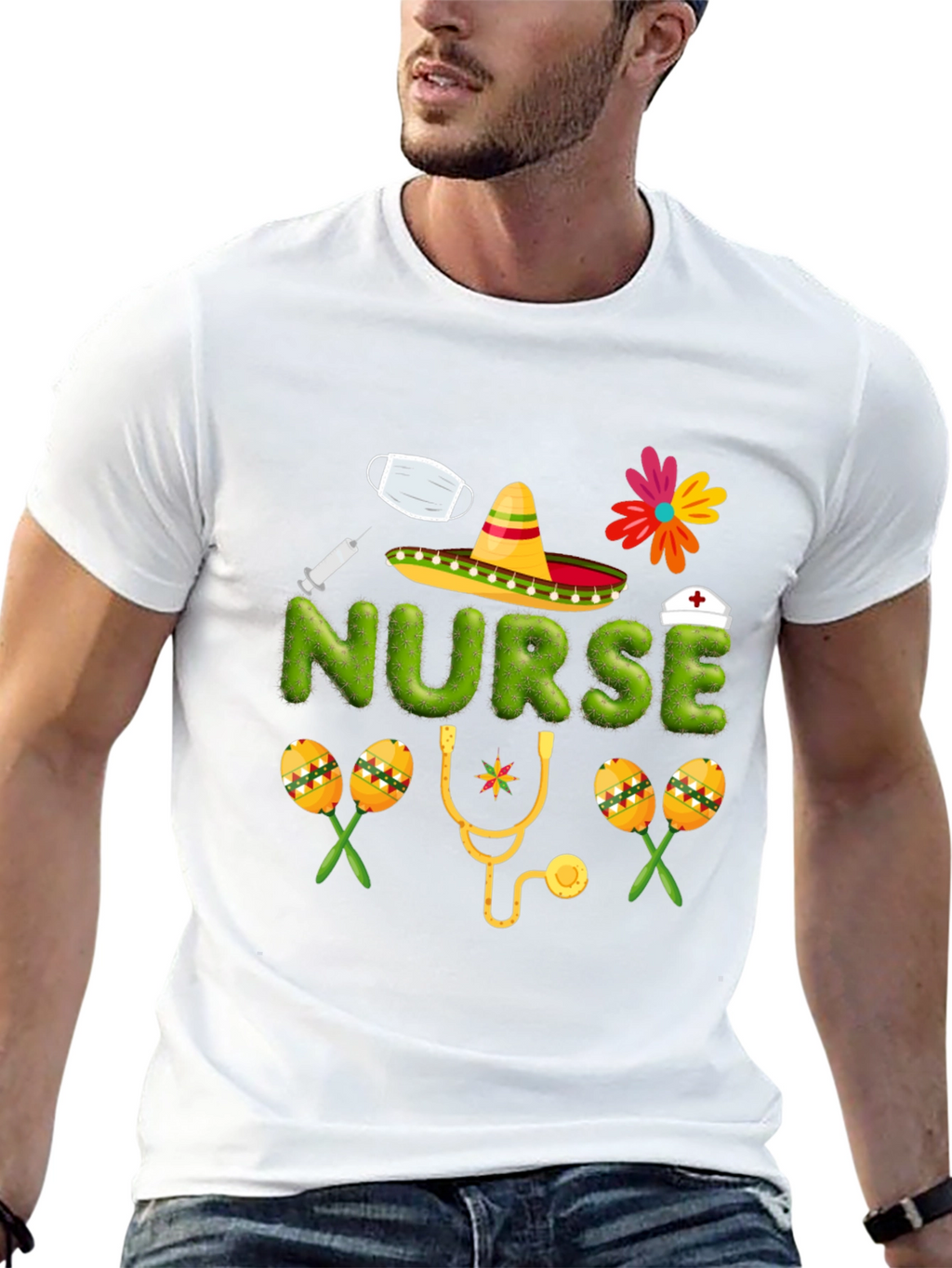 Cinco de Mayo Nurse T-Shirt - Festive Healthcare Apparel