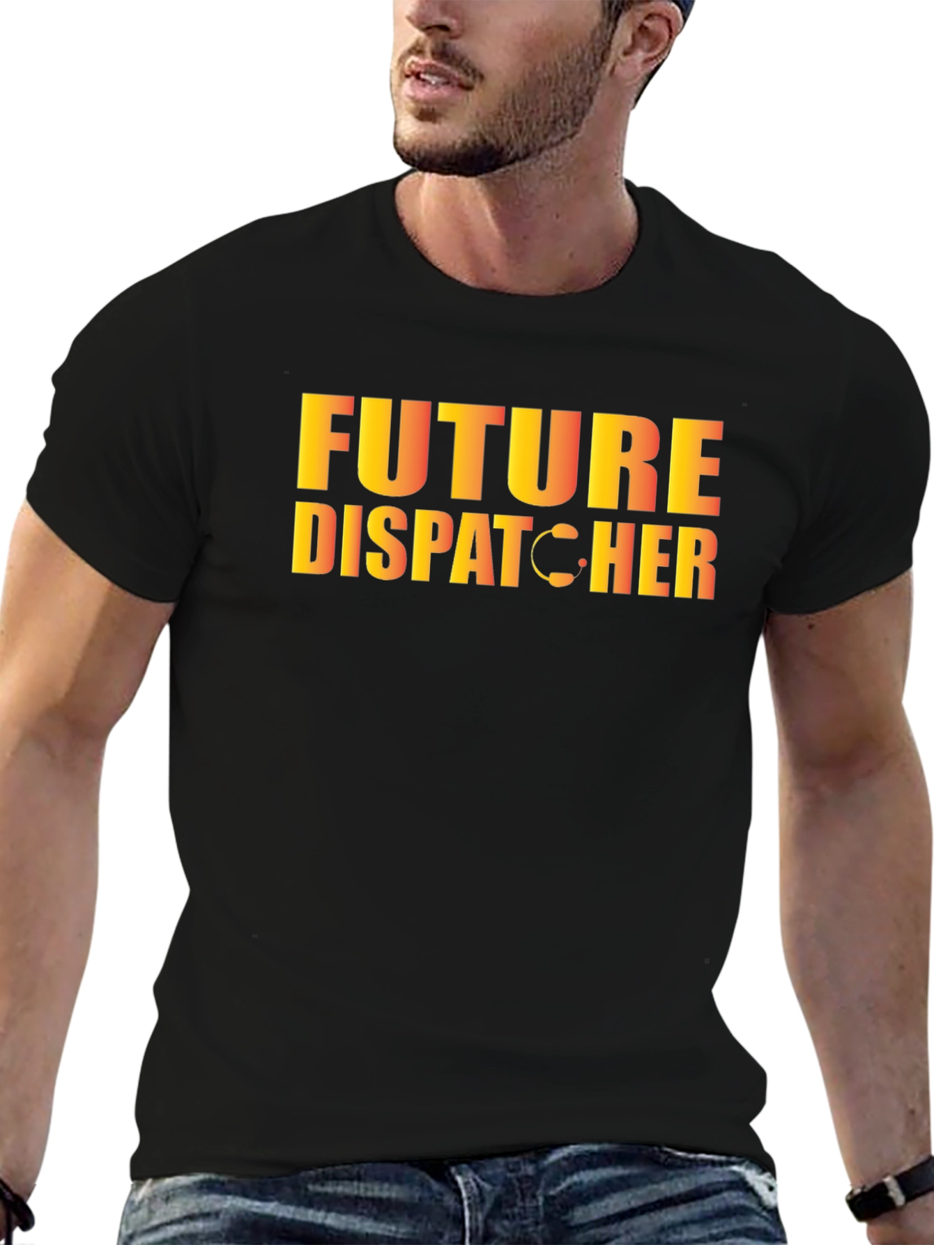Future Dispatcher T-Shirt - Black Graphic Tee