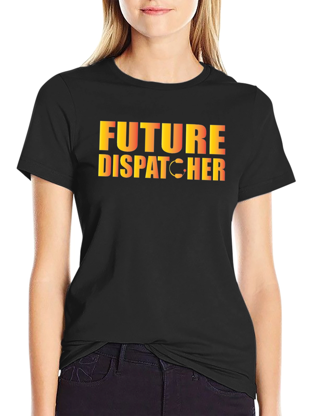 Future Dispatcher T-Shirt - Black Graphic Tee