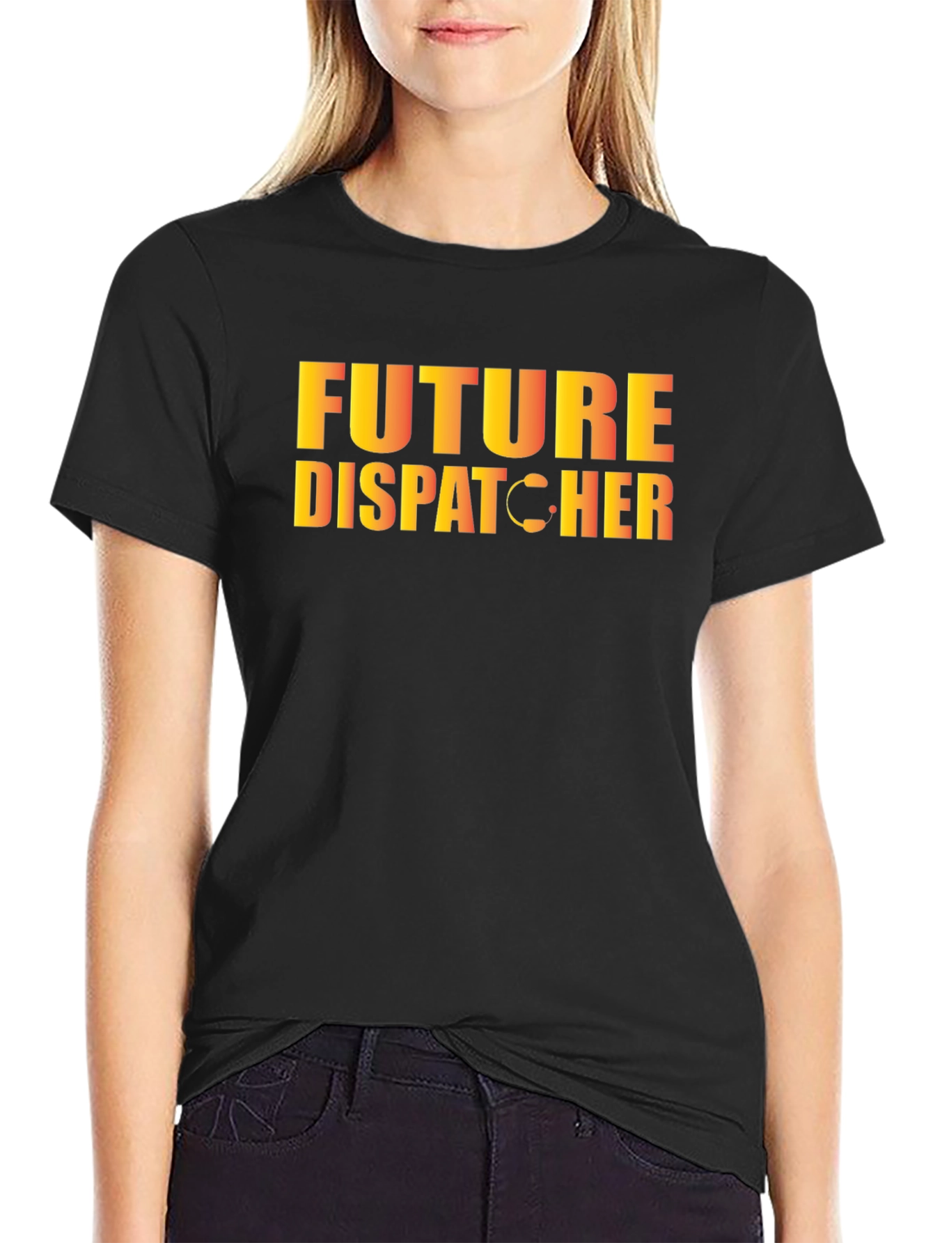 Future Dispatcher T-Shirt - Black Graphic Tee