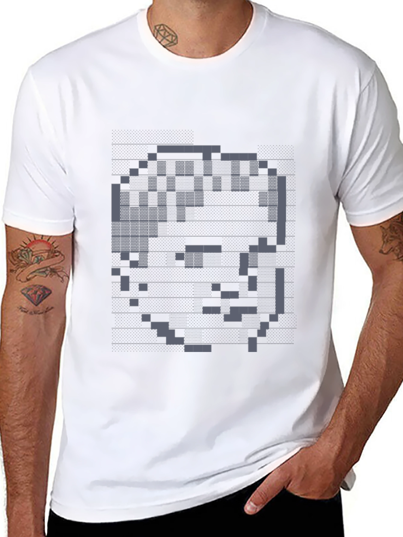 Pixel Art Graphic T-Shirt - Retro Gaming Style