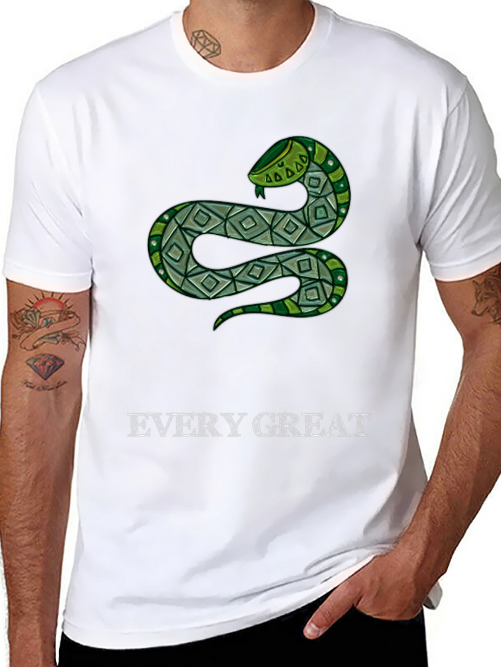 Snake Pattern T-Shirt - Every Great