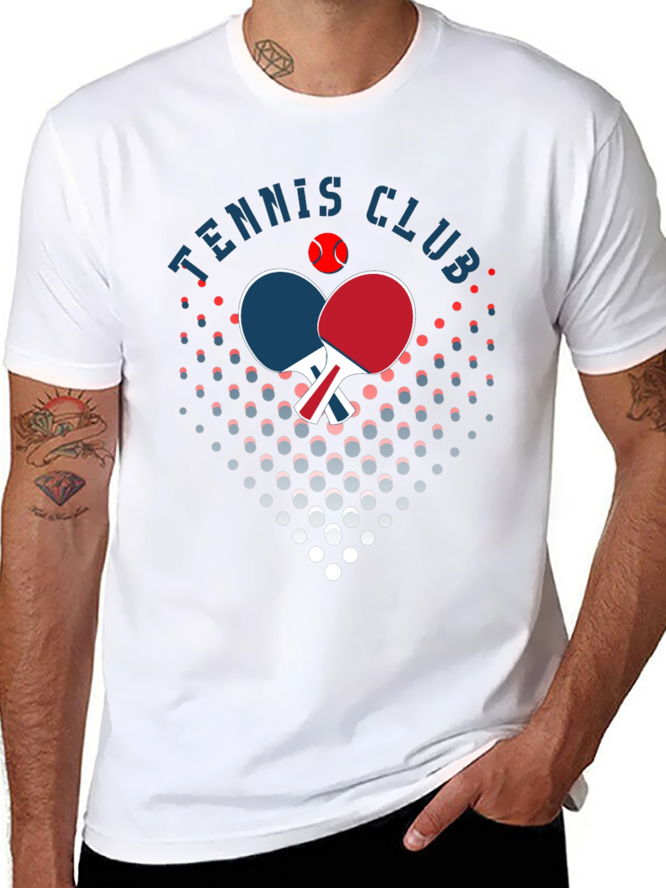 Tennis Club Graphic T-Shirt - Stylish Cotton Tee